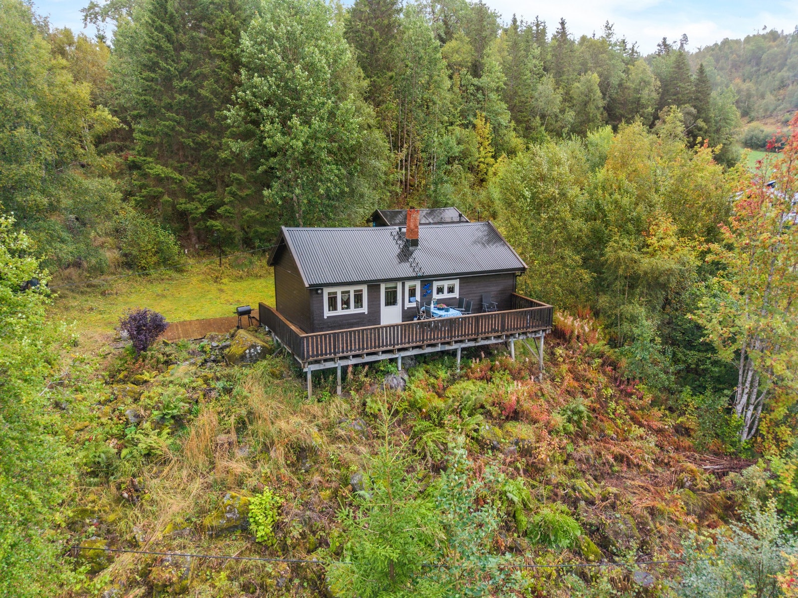 Ca 5 min gange ned til sjøen. Galleribilde