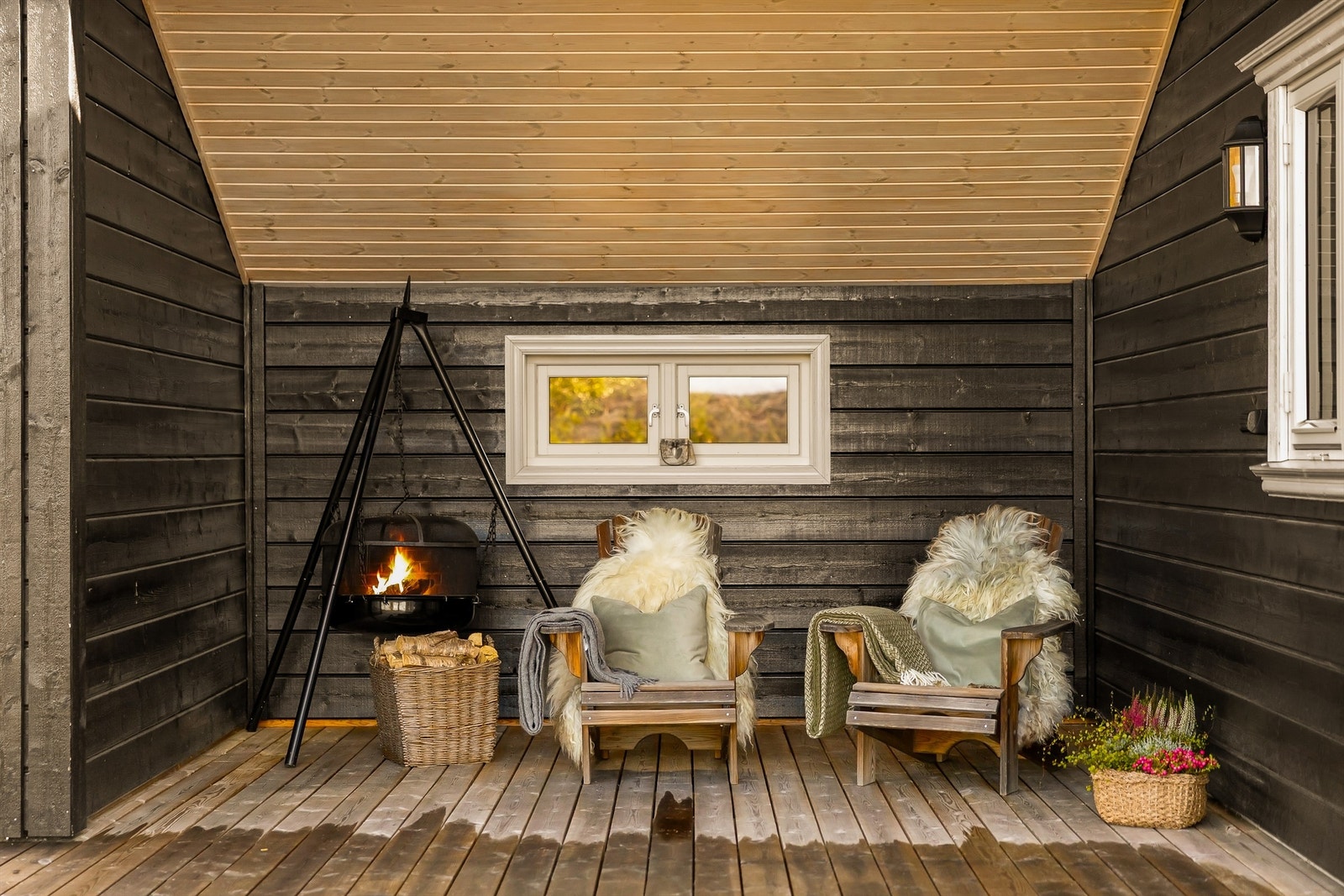Et perfekt sted å fyre opp, lene seg tilbake og nyte lange kvelder på fjellet. Galleribilde