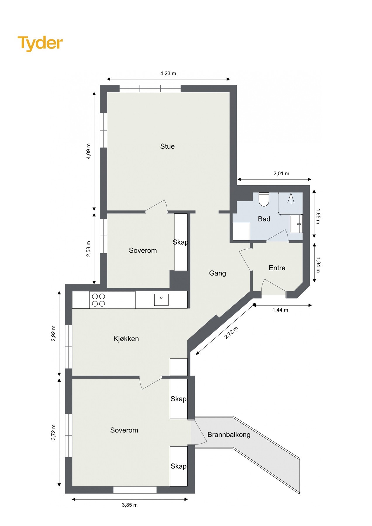 Plantegning Galleribilde