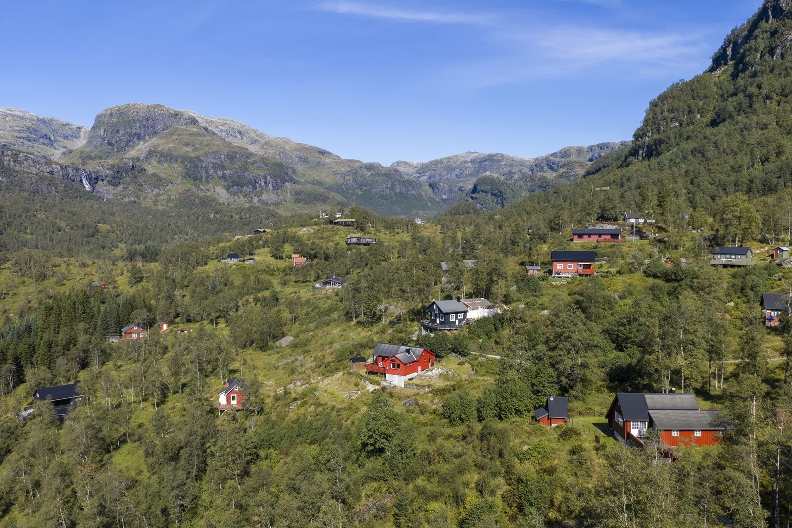 Oversikt - ingen hytter foran / innsyn Galleribilde