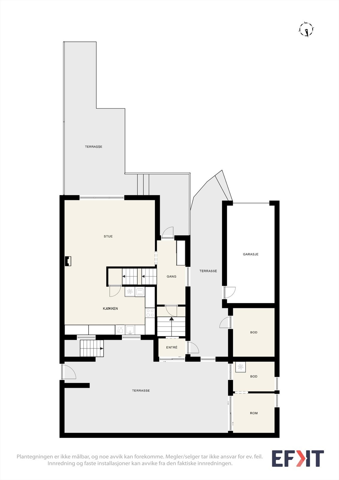 Plantegning 1. etasje. Galleribilde