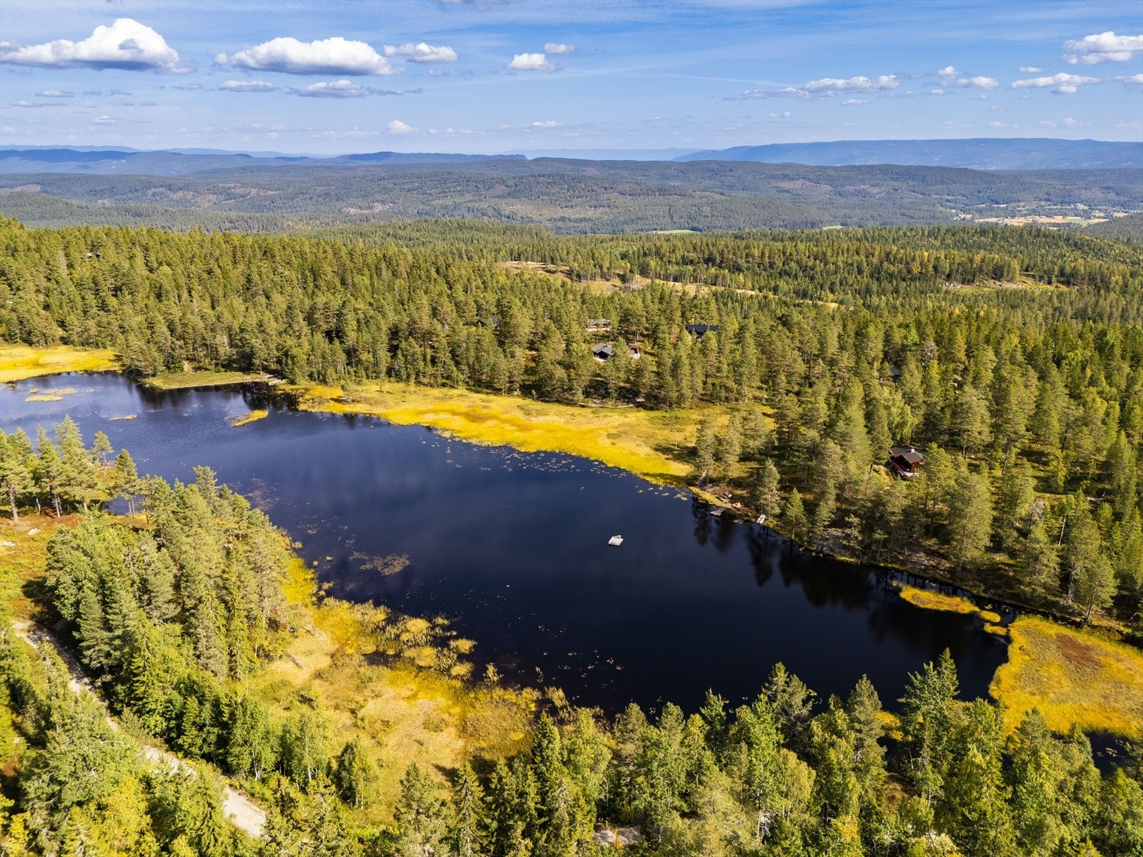Vinterstid er det preparerte skiløyper kun 2,5 km fra eiendommen. Galleribilde