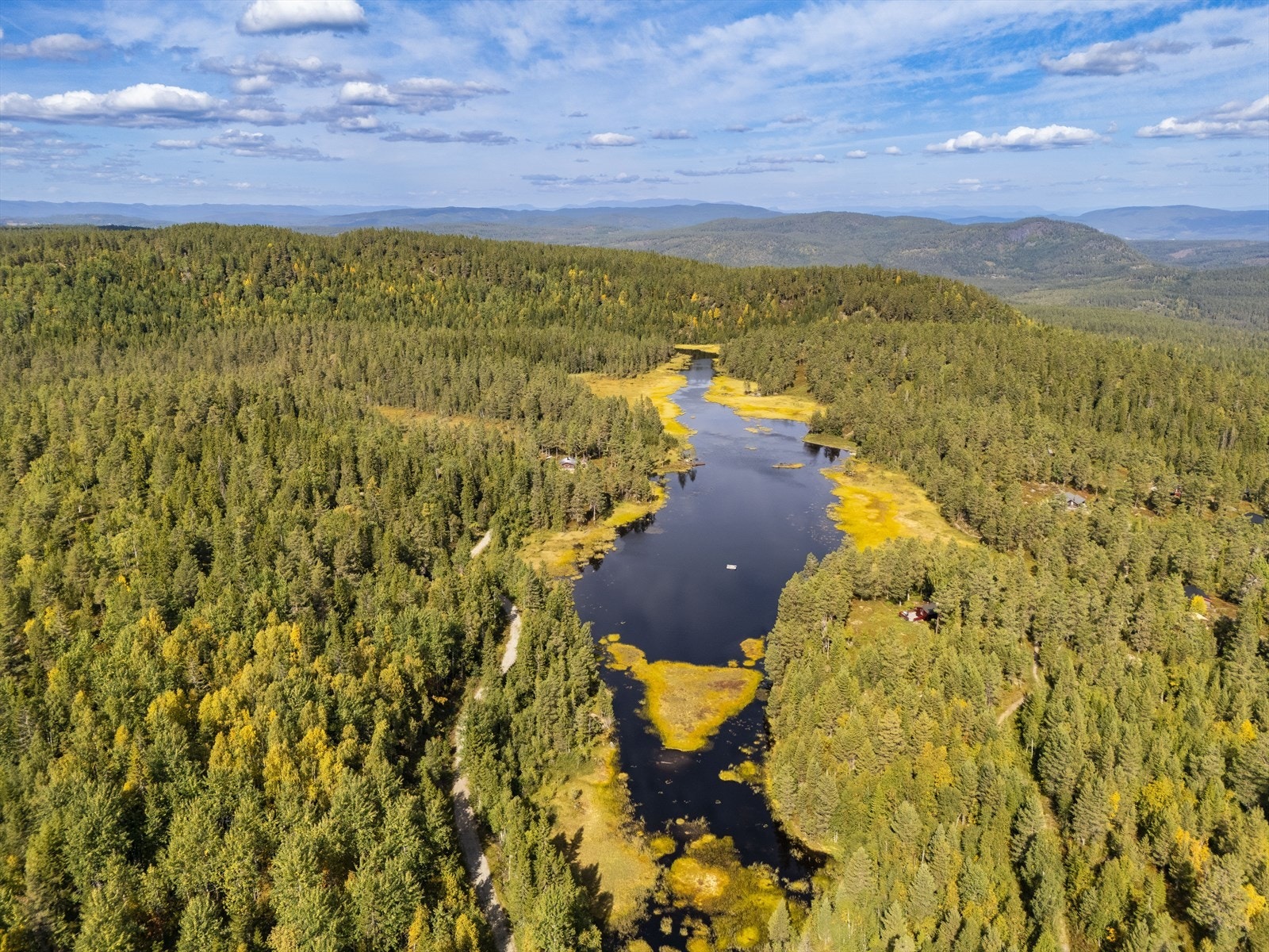Området byr på flotte turmuligheter i skog og mark, rett utenfor døren. Galleribilde