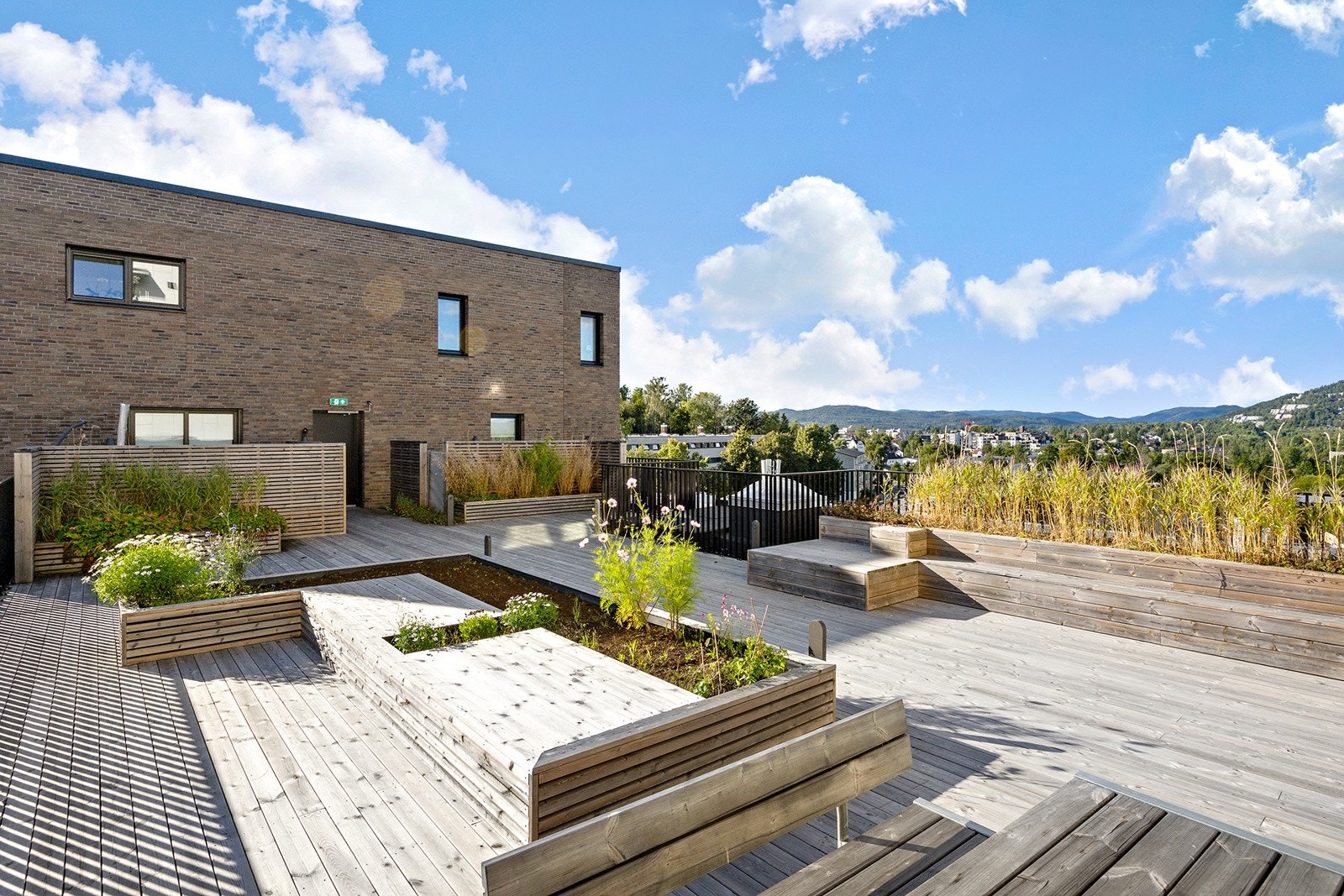 Borettslagets felles takterrasse. Galleribilde