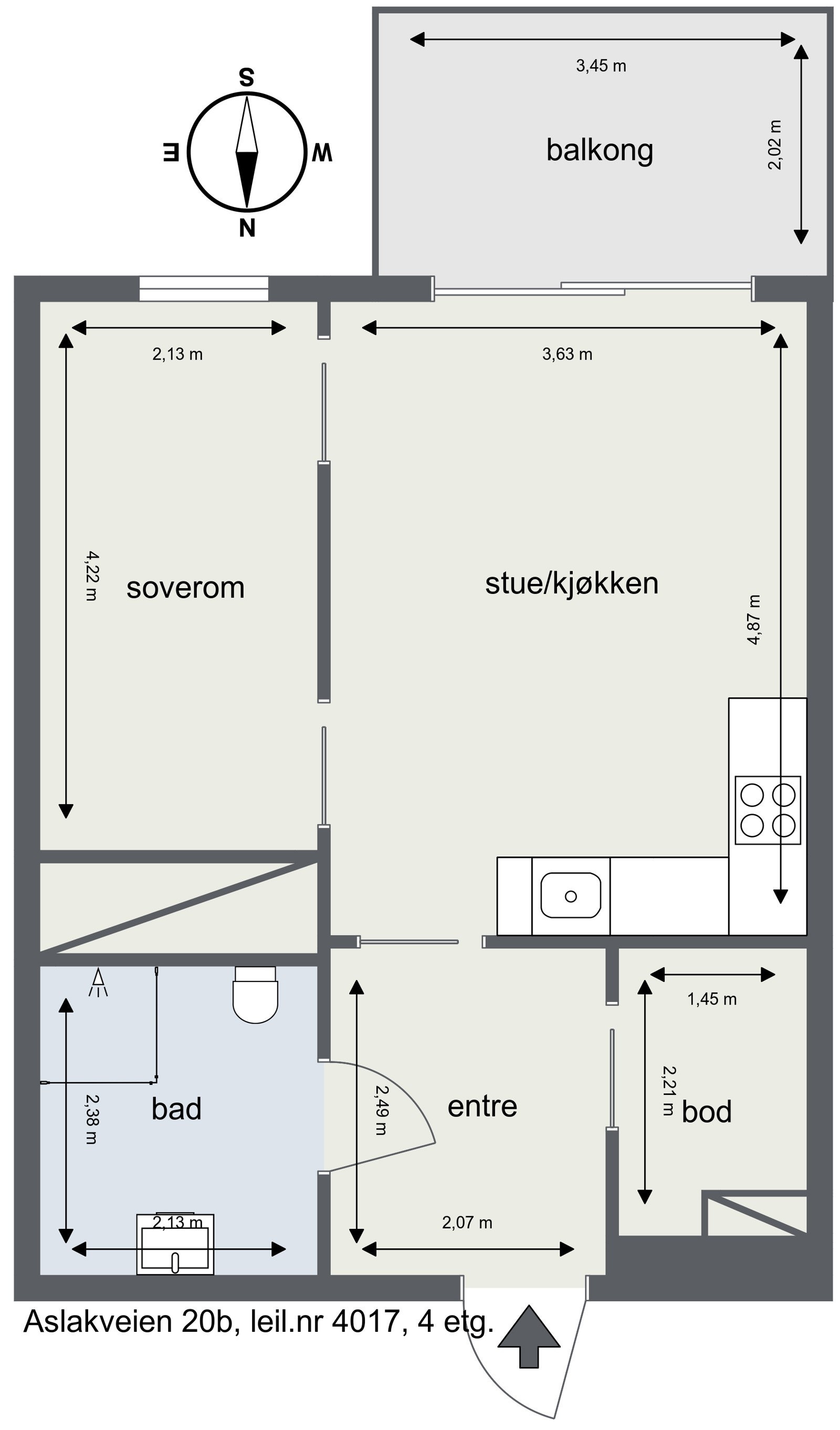 Plantegning Galleribilde
