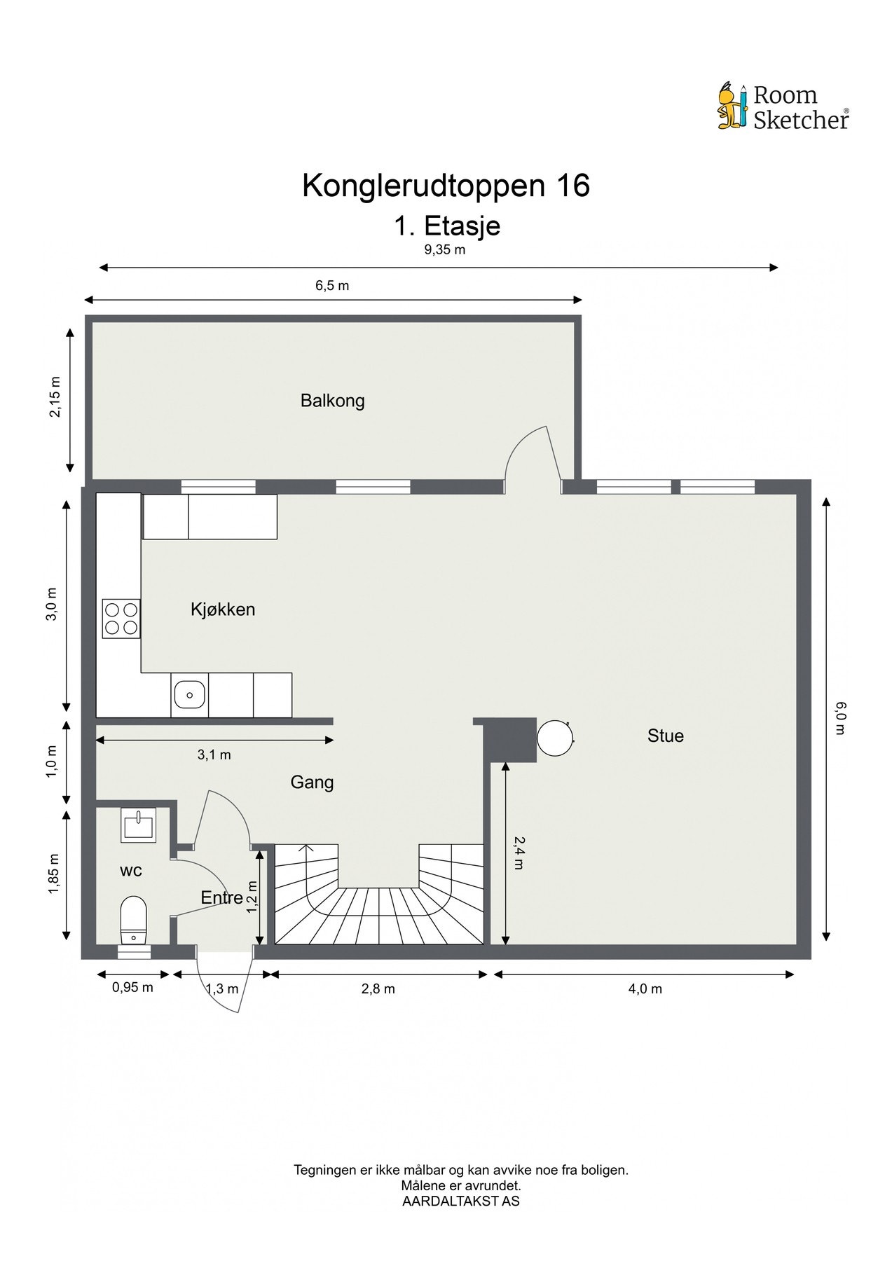 Planskisse første etasje. Galleribilde