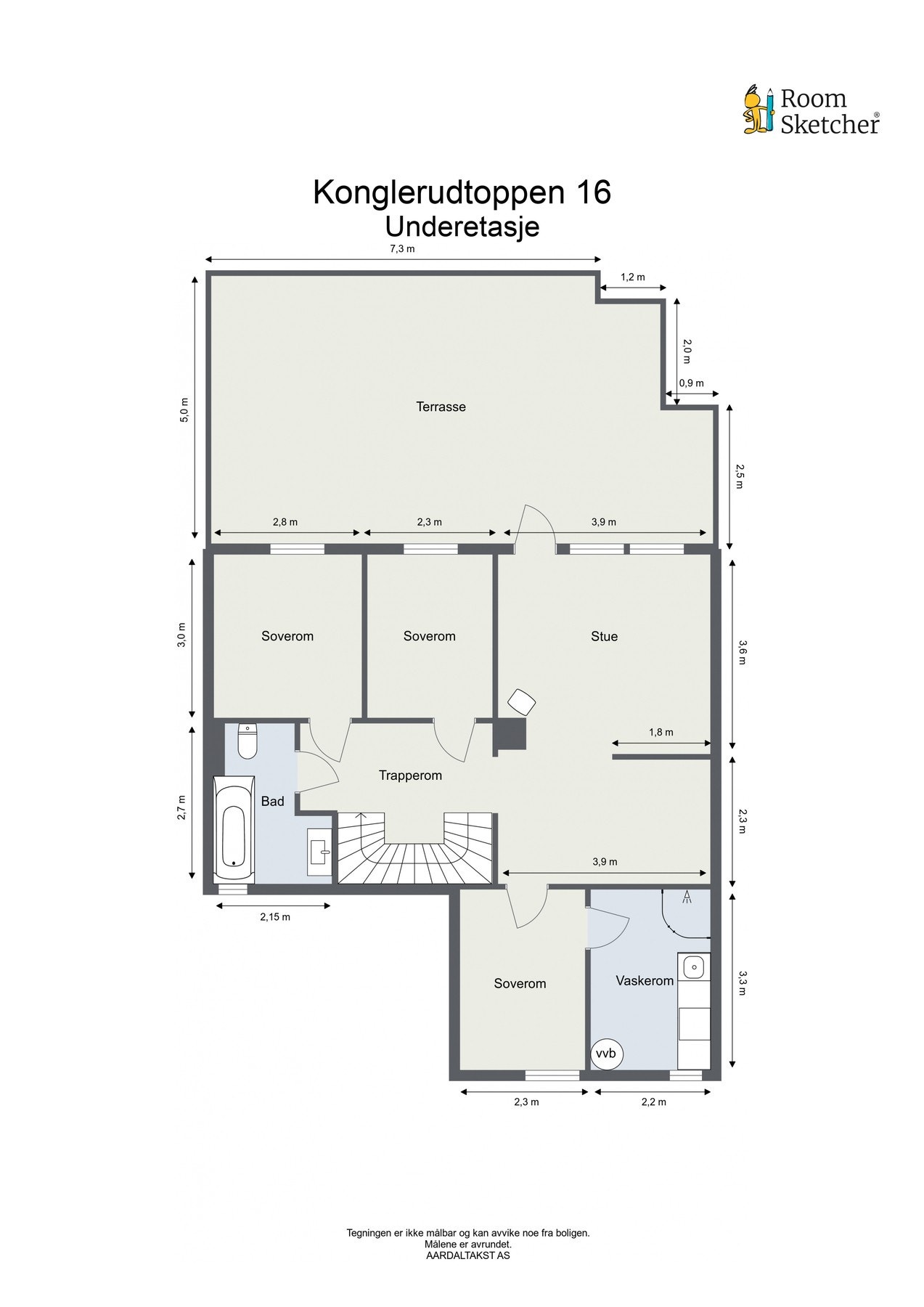 Planskisse underetasje. Galleribilde