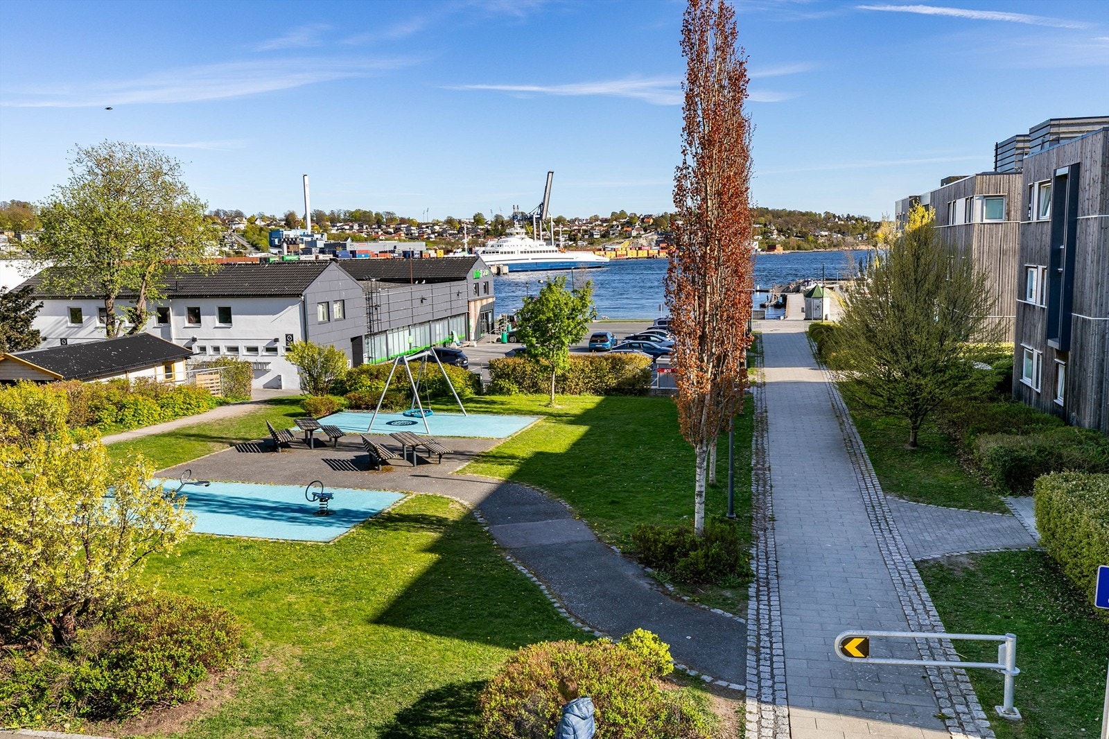 Pent opparbeidede fellesarealer Galleribilde