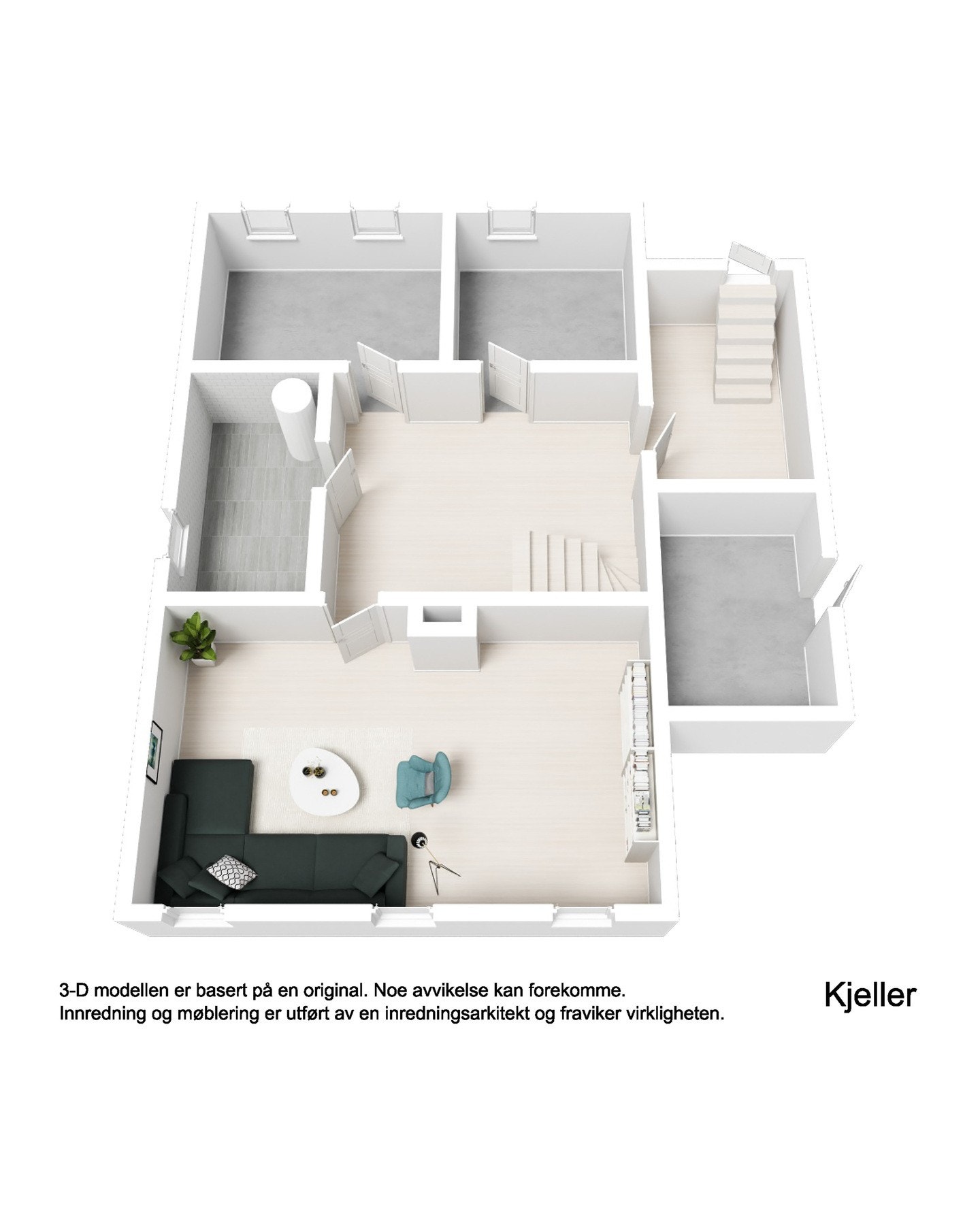 Plantegning kjeller Galleribilde