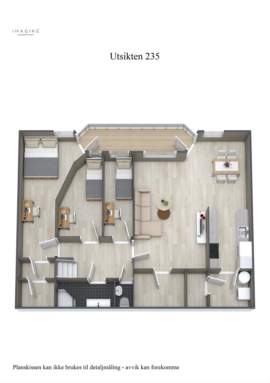 Utsikten 235 - 3D - U-etg Galleribilde