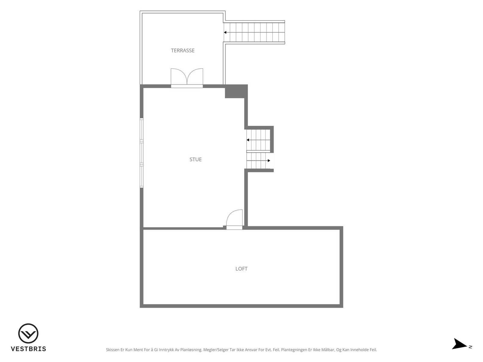 Skisse plan 5 Galleribilde