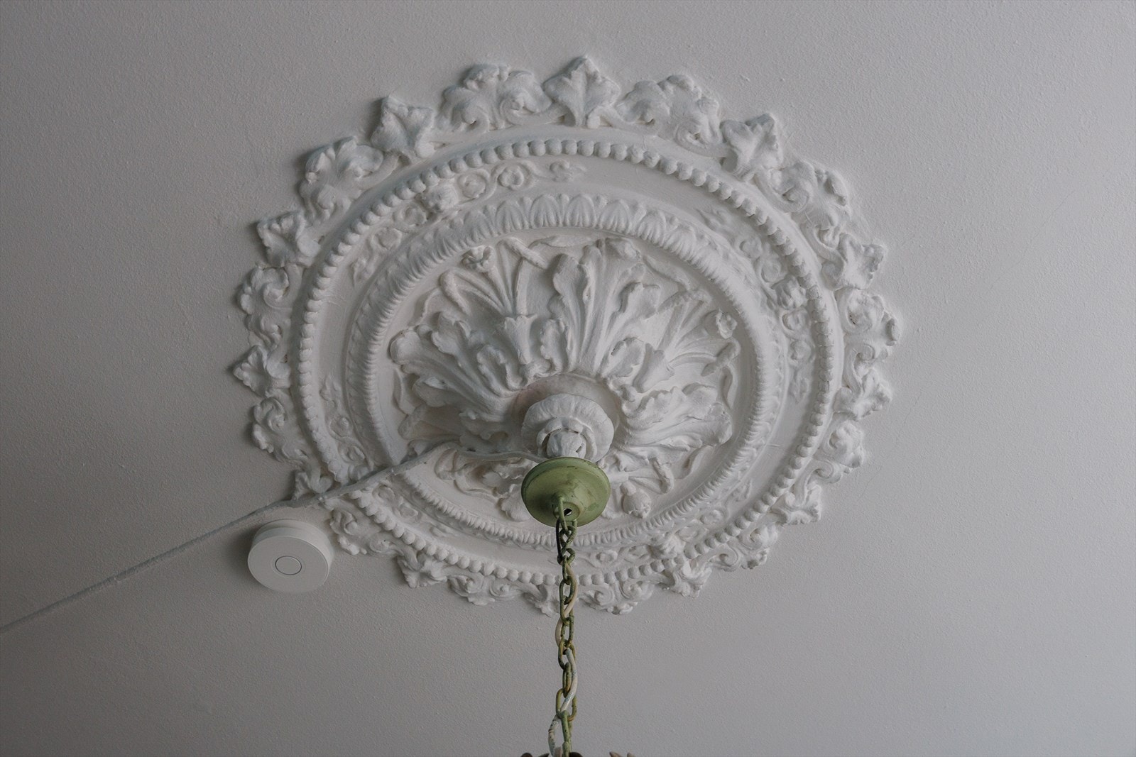 Detalj av den ornamenterte takrosetten Galleribilde