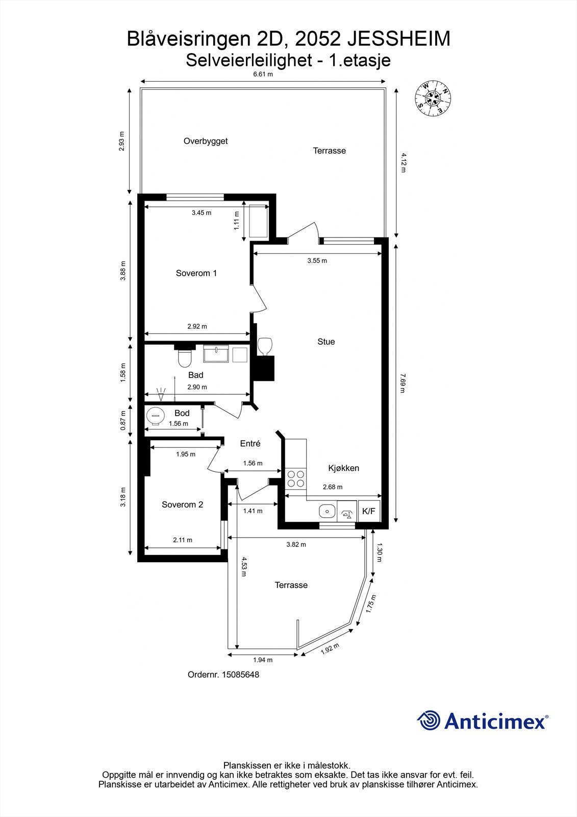 Plantegning Galleribilde