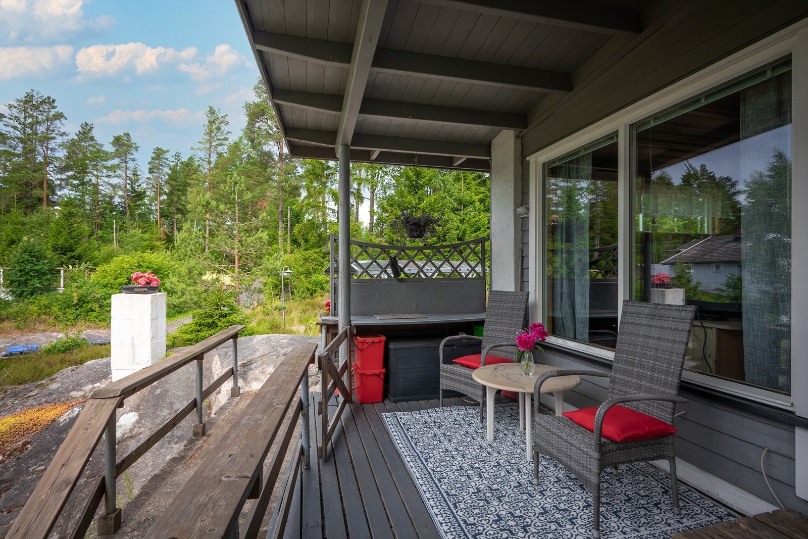 Overbygget veranda Galleribilde
