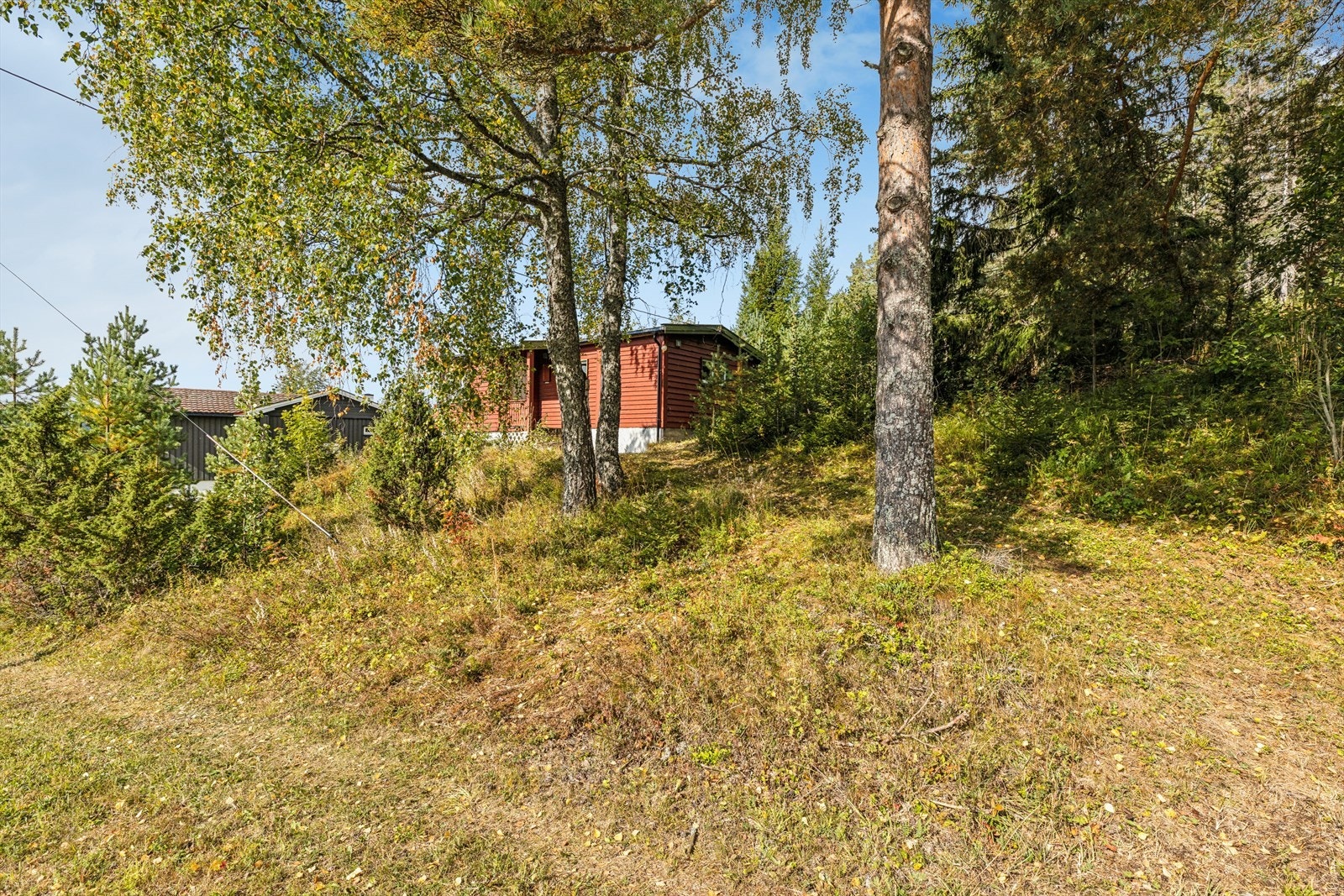Eiendommen passer godt for deg som ønsker en hytte i naturskjønne omgivelser og som ser potensialet i å sette sitt eget preg på stedet. Galleribilde