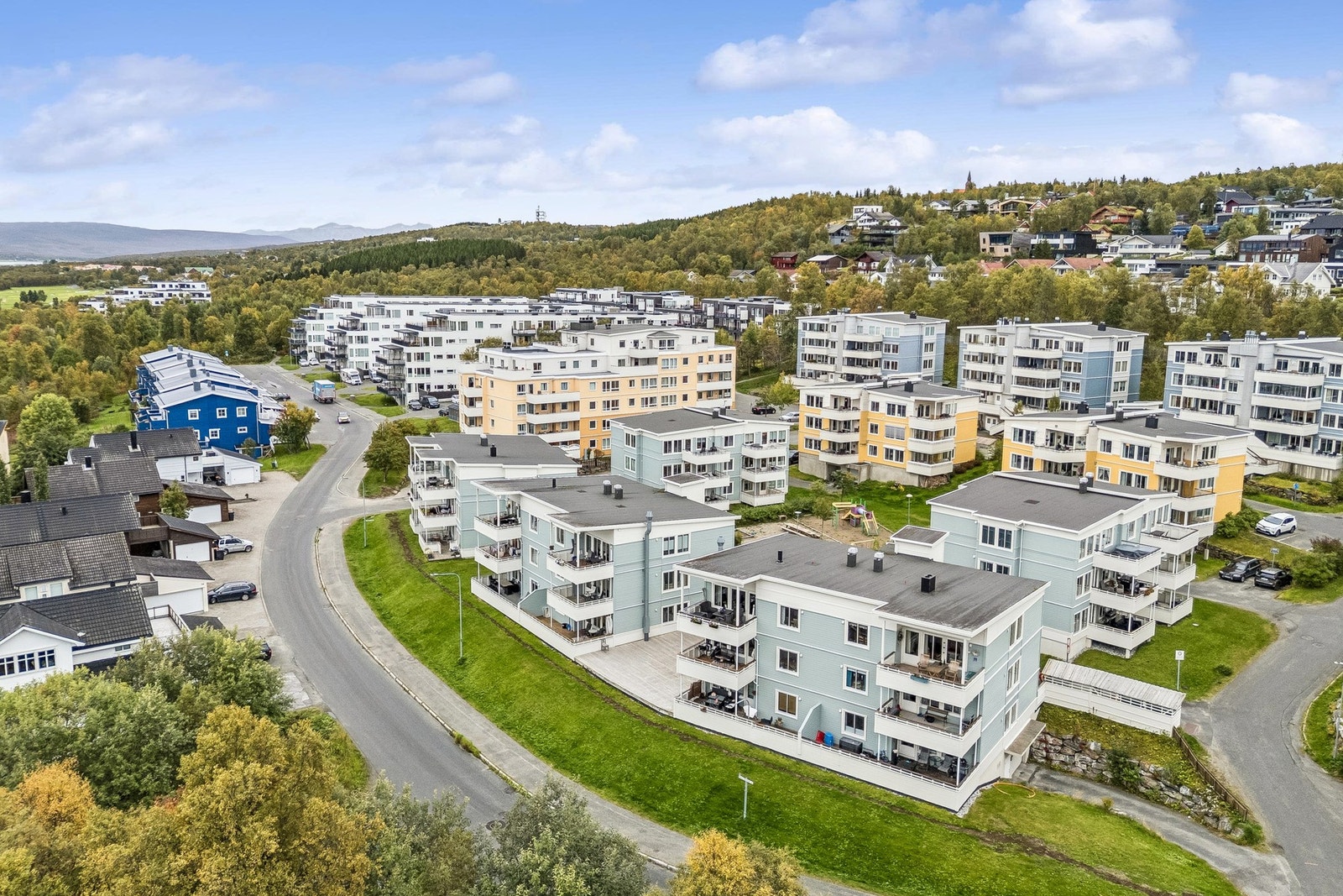 Kort og trygg gangvei til Fagereng barneskole og nærliggende barnehager. Galleribilde