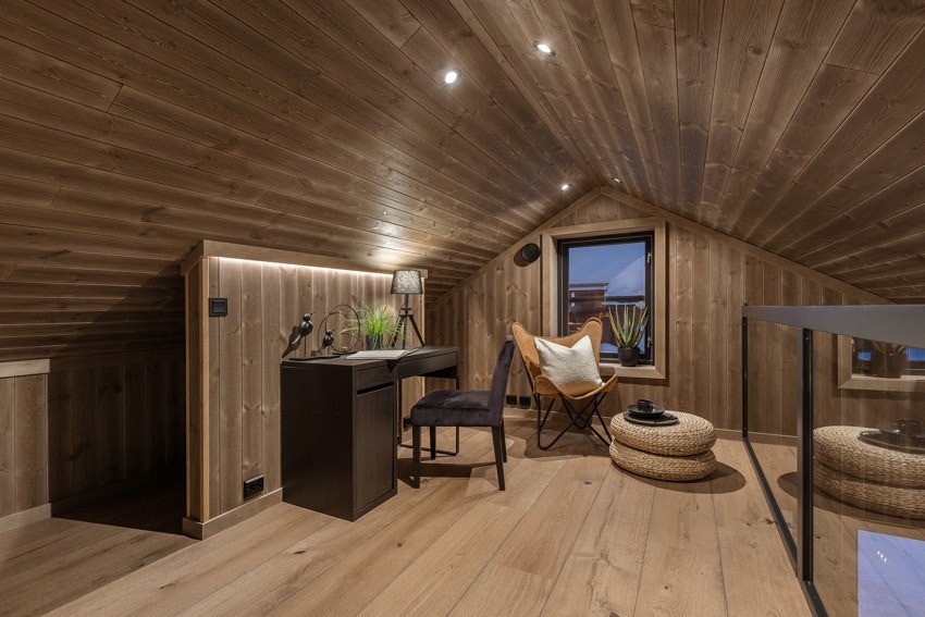 Hemsen kan også nyttiggjøres til blant annet hyttekontor, perfekt for langhelg på fjellet! Galleribilde