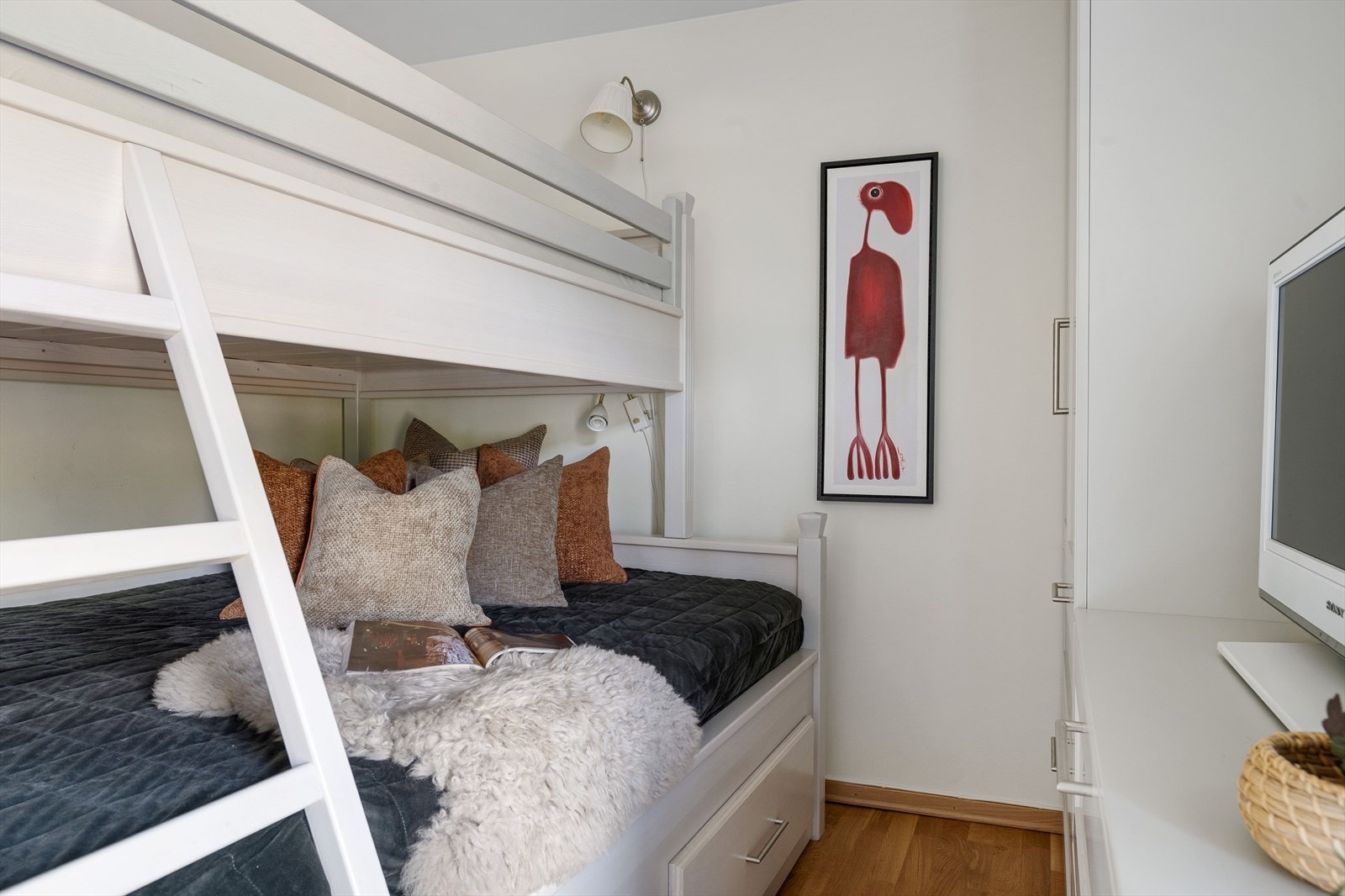 Det tredje soverommet har også køyeseng med gode soveplasser. Galleribilde