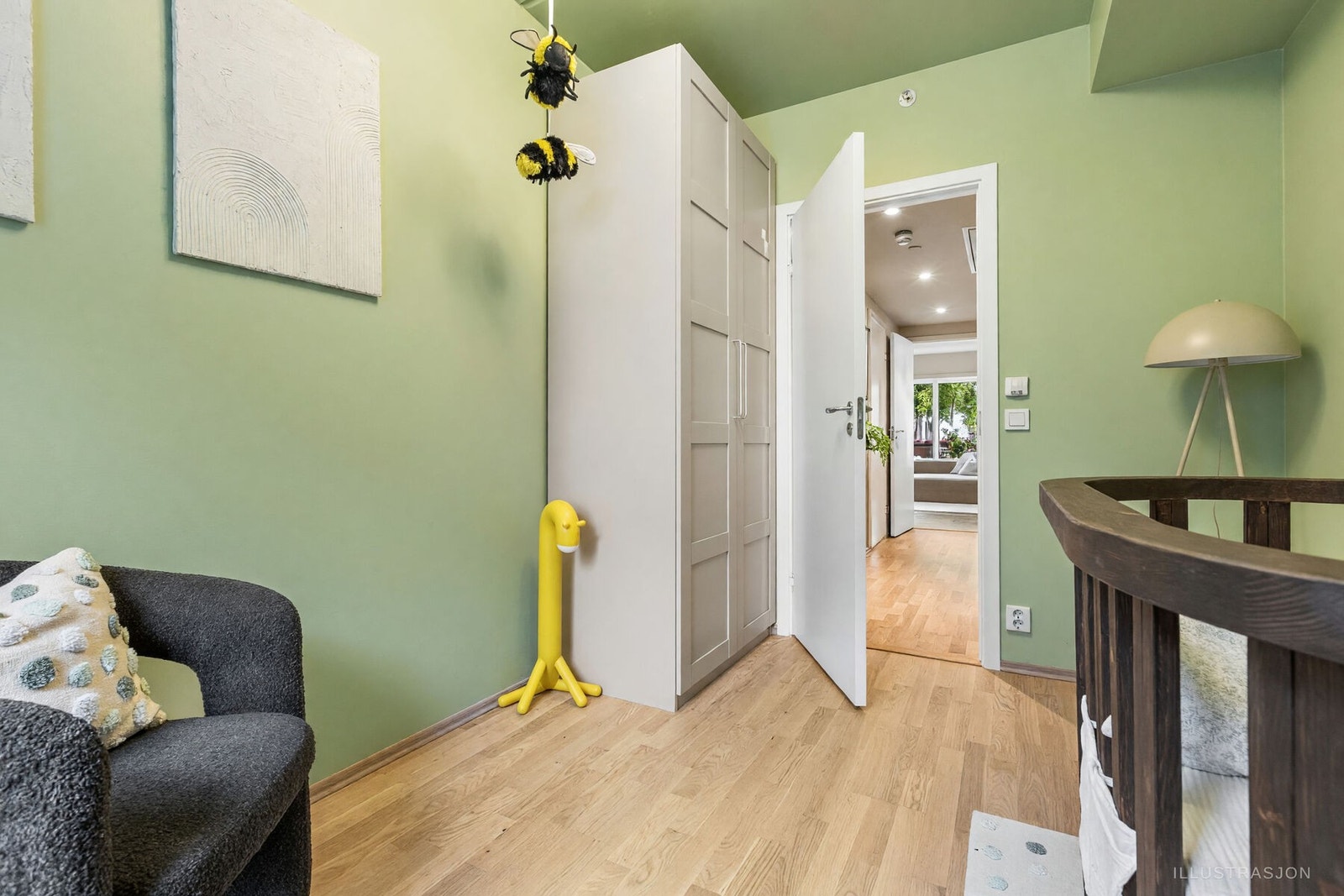 Soverommet egner seg godt som barnerom, gjesterom eller kontor, alt etter behov. Galleribilde