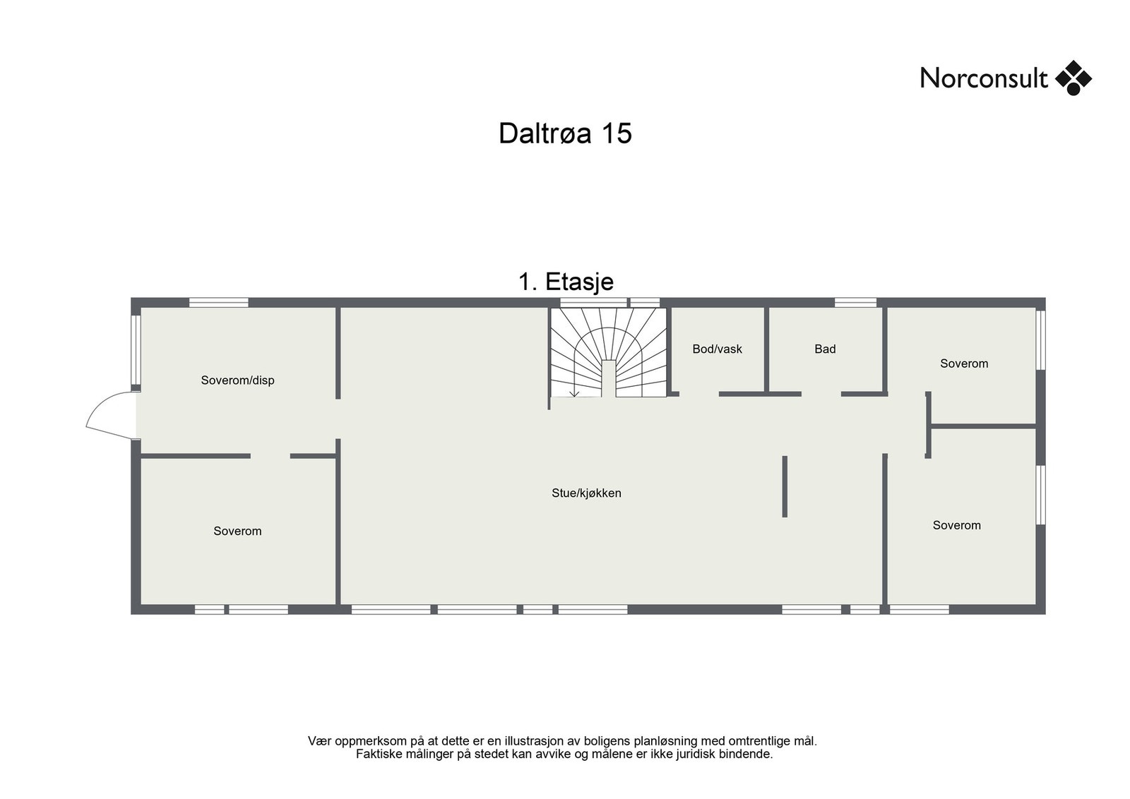 Planskisse - 1.etasje Galleribilde