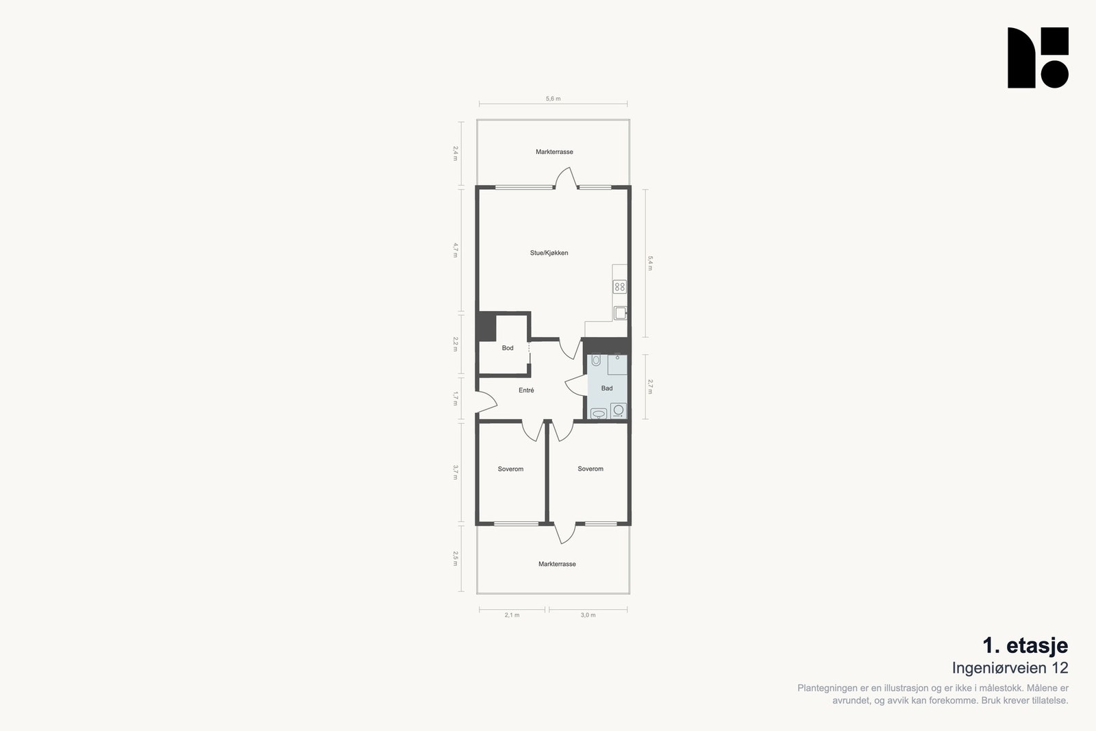 Plantegning Galleribilde