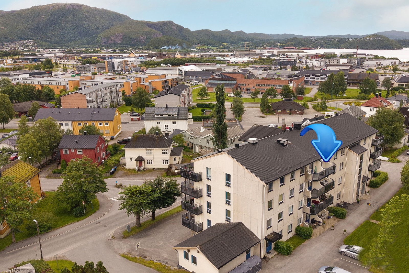 Oversiktsbilde av nærmiljøet Galleribilde