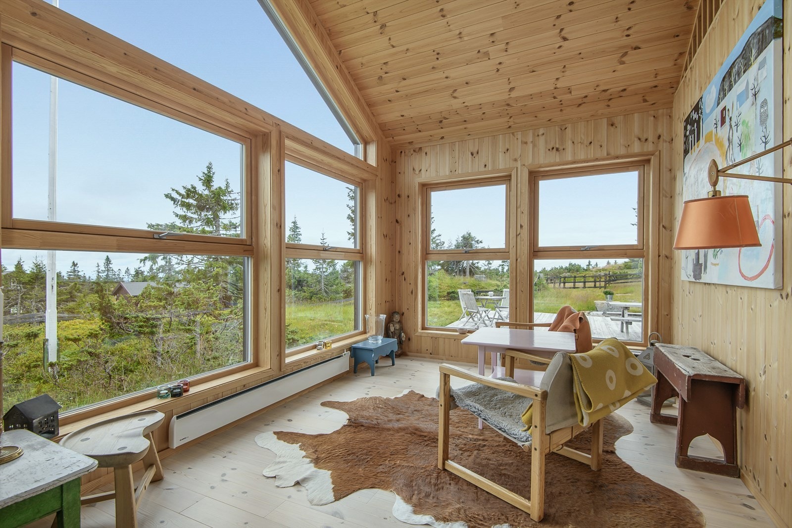 Tett på naturen innenfra. Galleribilde