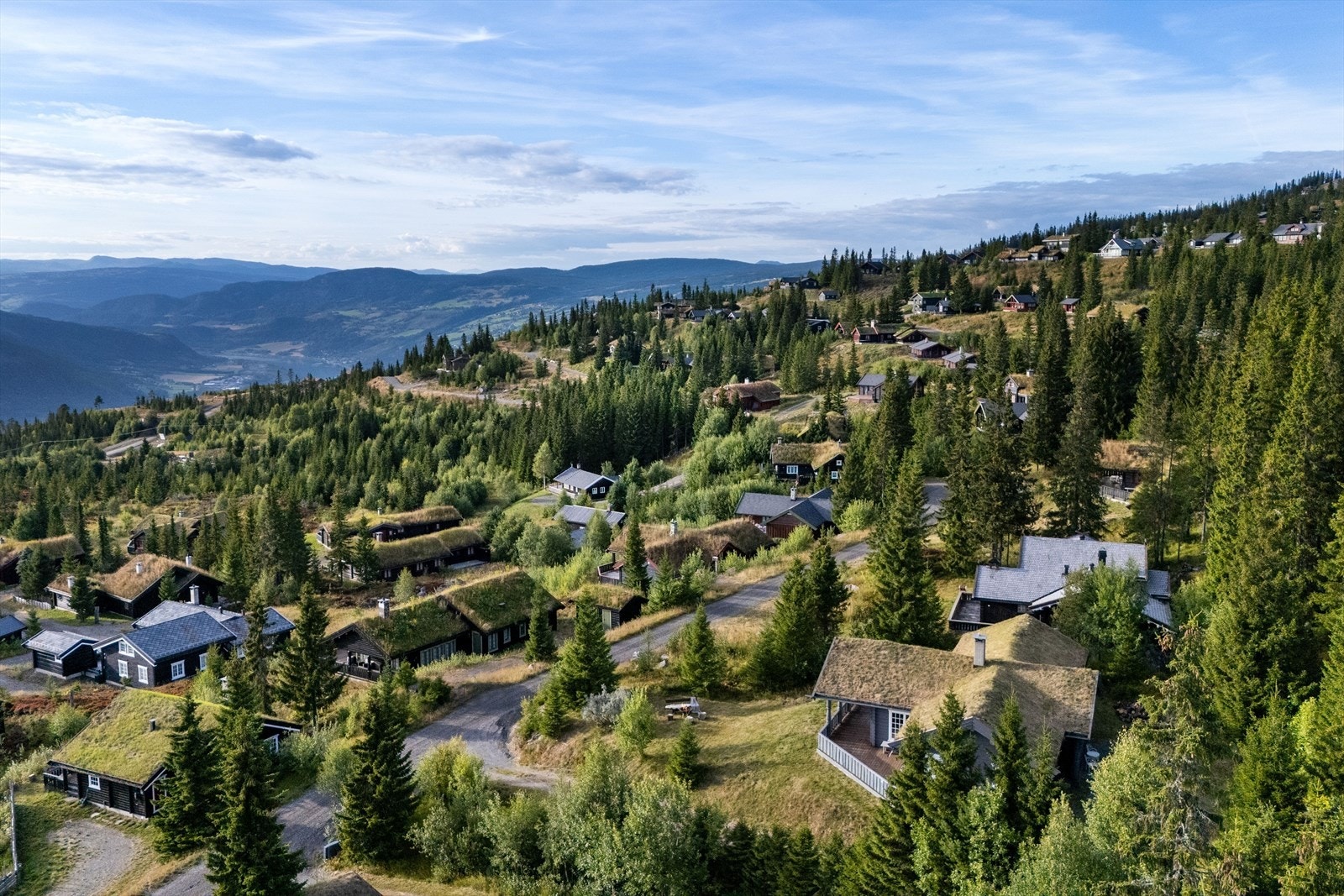 Området består av et veletablert hyttefelt med spredt bebyggelse. Galleribilde