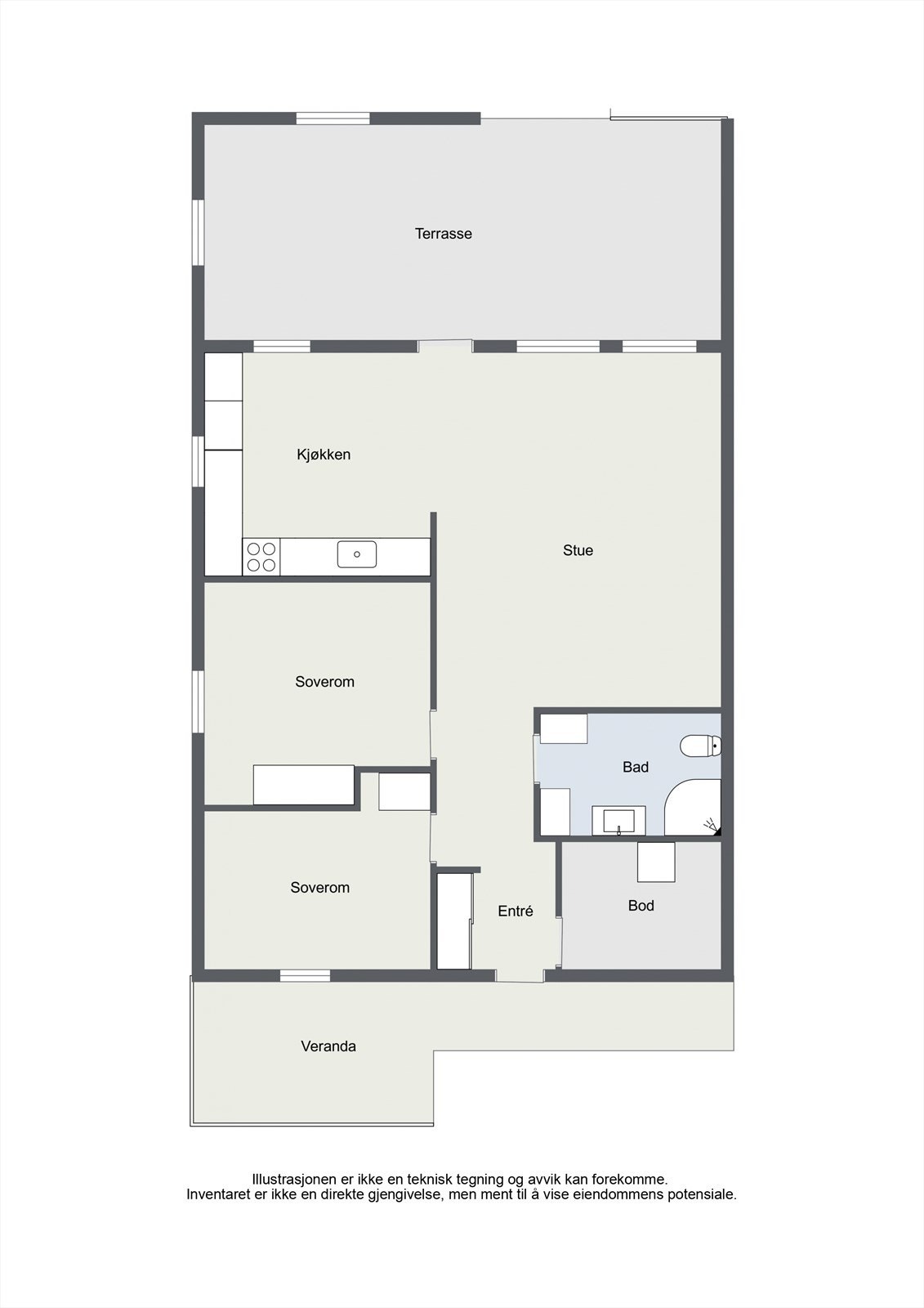 Planløsning. Galleribilde
