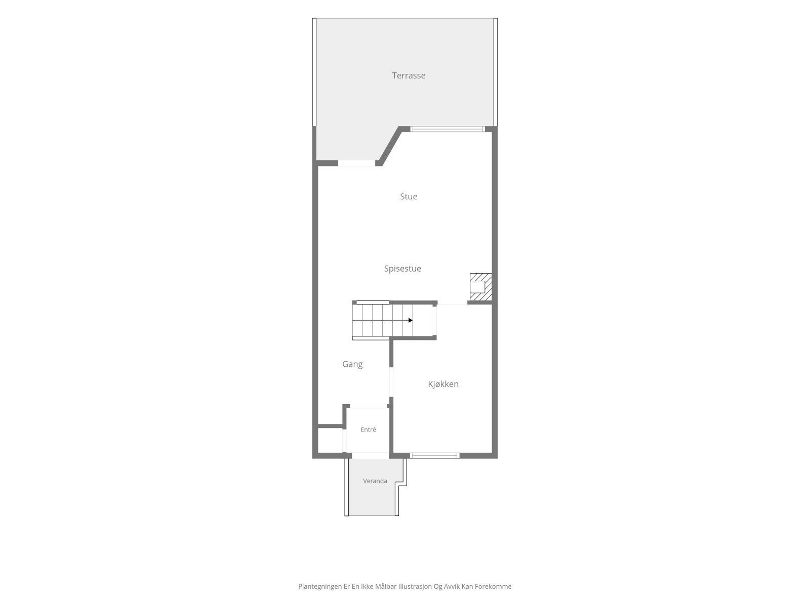 Plantegning 1. etasje Galleribilde