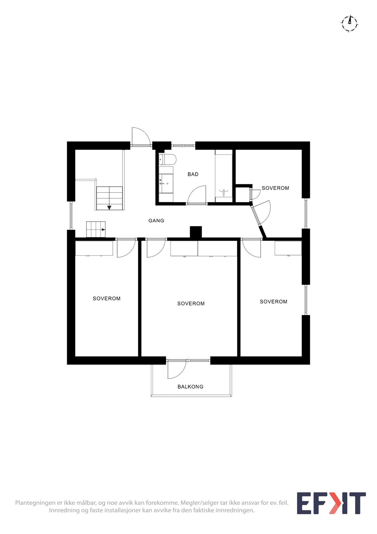 2D Plantegning - 2.etasje. Galleribilde