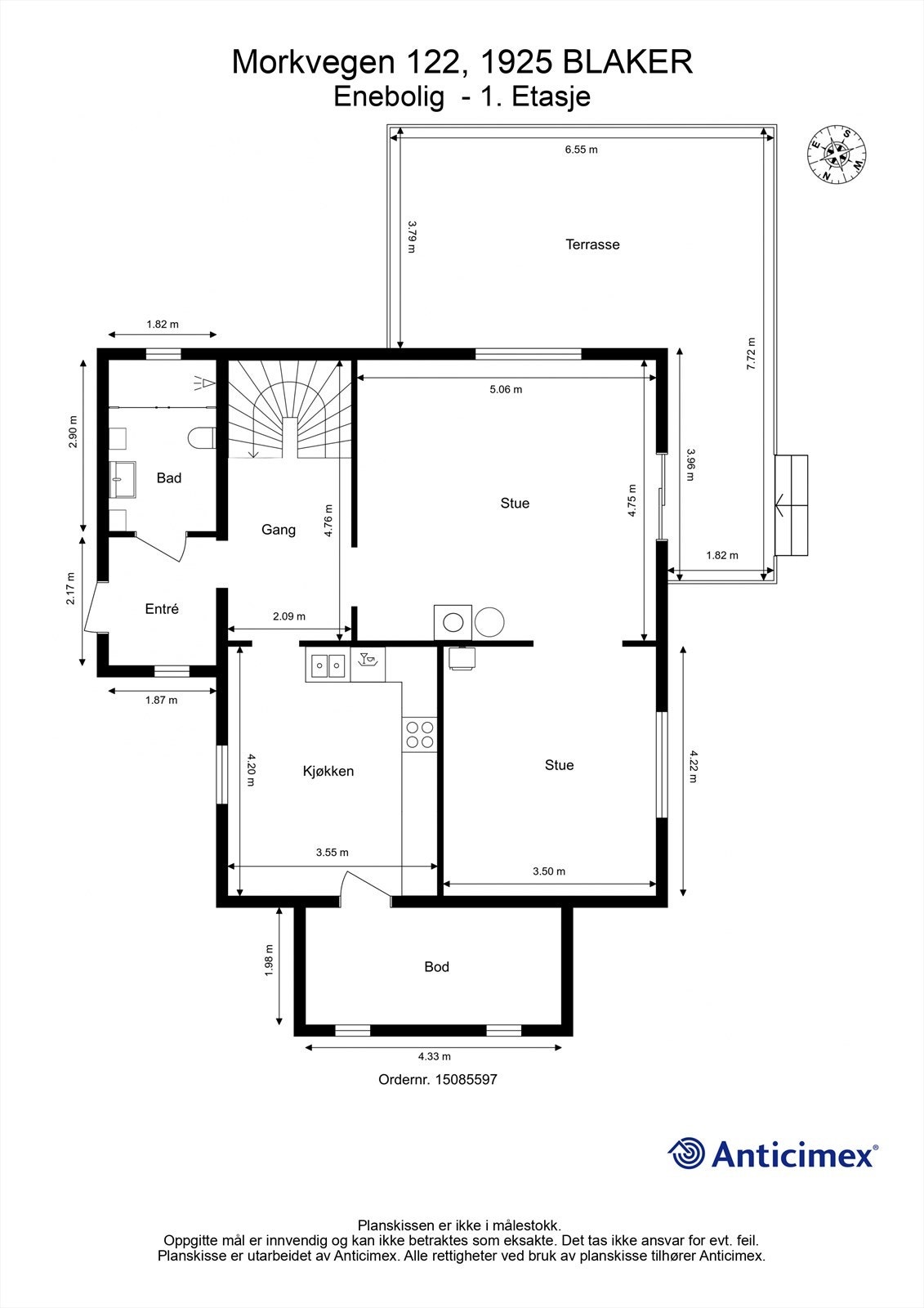 Plantegning - 1. Etasje Galleribilde