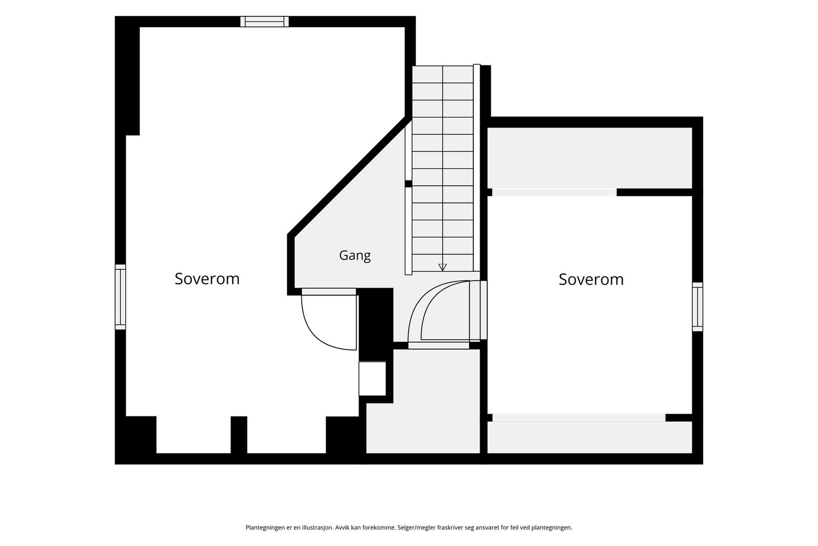 Plantegning loft. Galleribilde