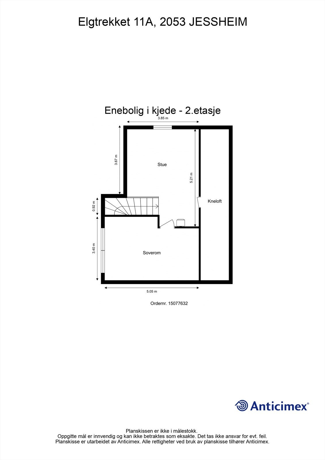 Plantegning 2. etasje Galleribilde
