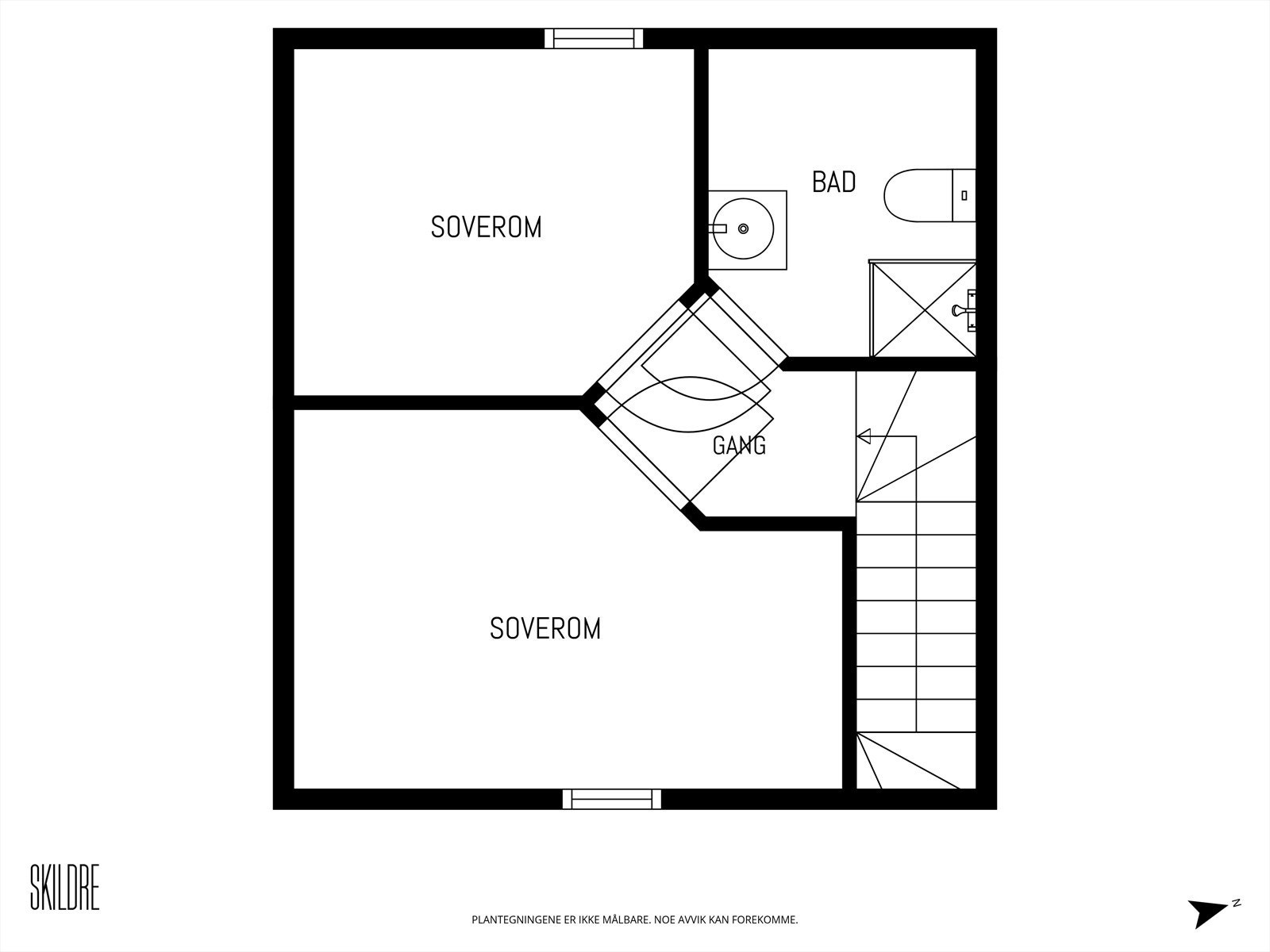 Plantegning | loftsetasje Galleribilde