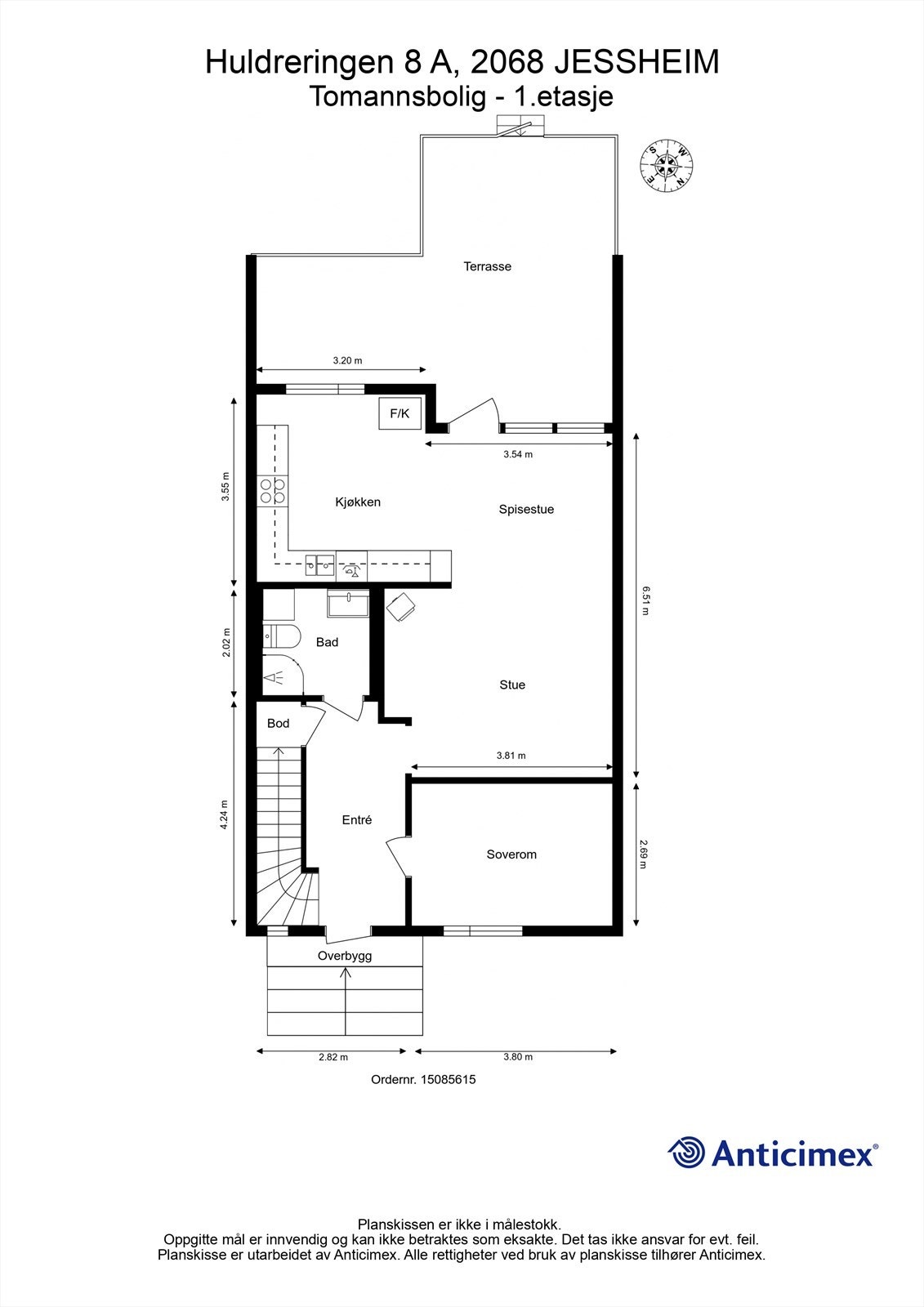 Plantegning 1. etasje Galleribilde