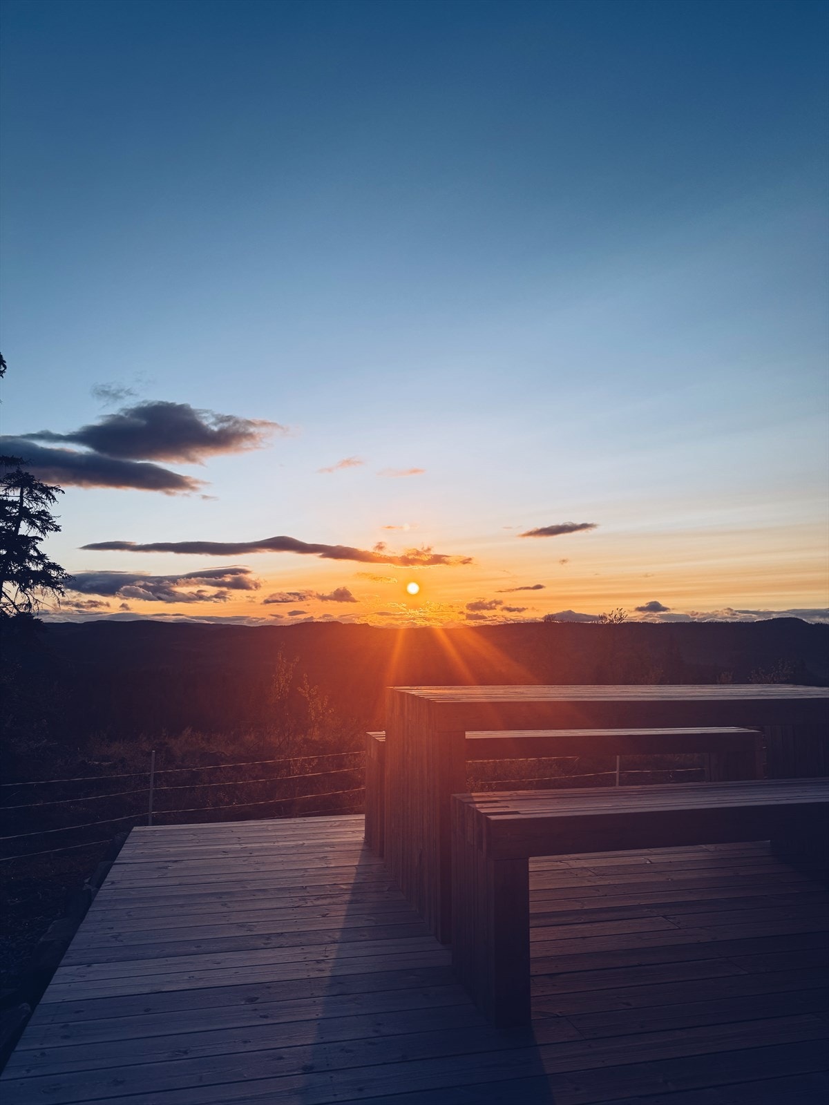 Selgers private foto (solnedgang sommer). Galleribilde