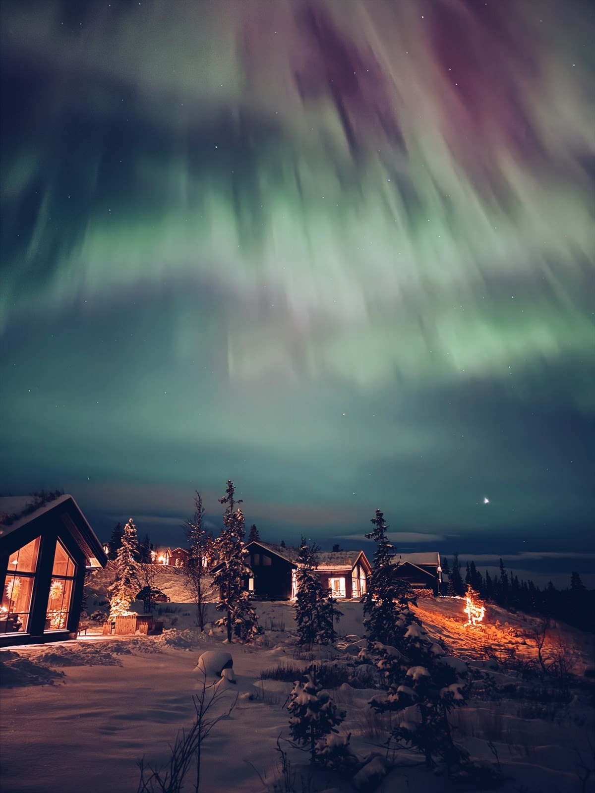 Selgers private foto (nordlys). Galleribilde