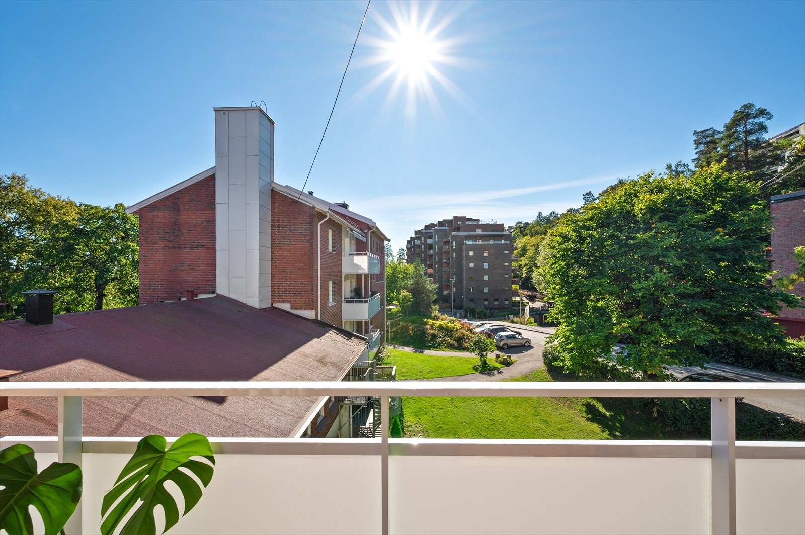 Fra balkongen har du et grønt og frodig utsyn Galleribilde