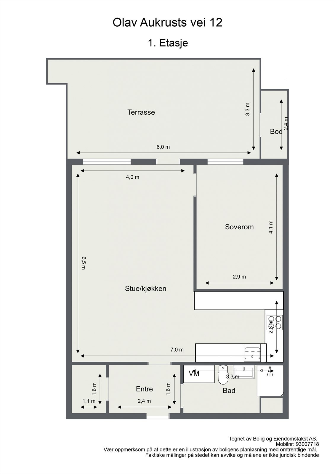 Olav Aukrusts vei 12 - 1. Etasje. Galleribilde