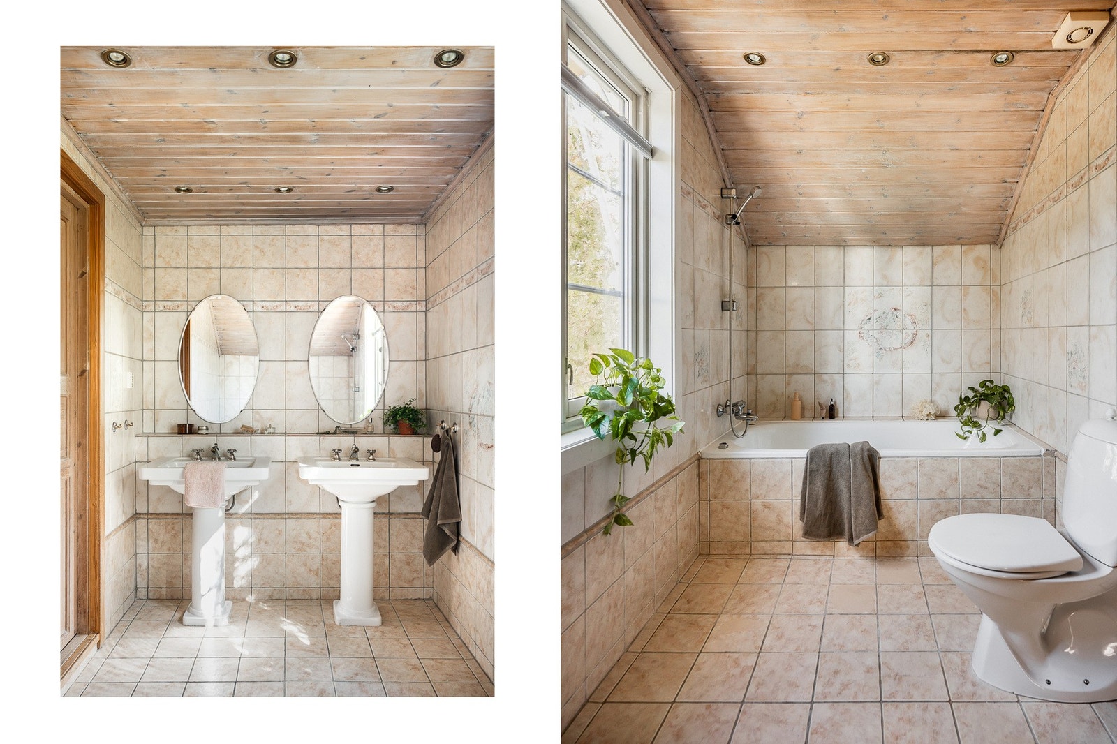 Badet ble bygget nytt i 1996 og har vindu, varmekabler og innbygd badekar. Galleribilde