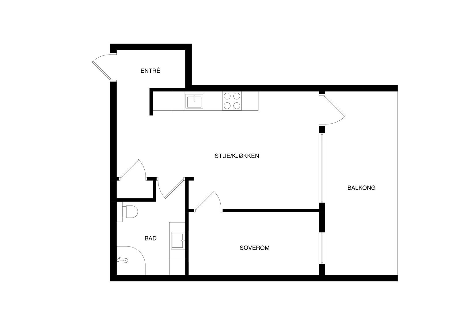 Plantegning 4. etasje Galleribilde