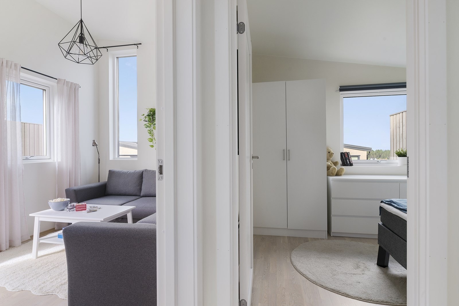 Rommet gir boligen en ekstra oppholdssone og kan også innredes som ekstra soverom. Galleribilde