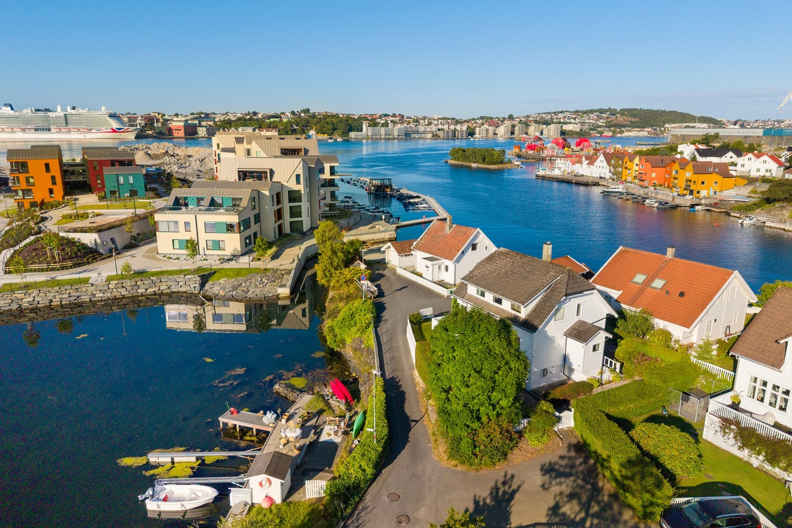 Nærområdet har fått et betydelig løft de senere årene, ikke minst gjennom utviklingen av Pynteneset like ved. Galleribilde