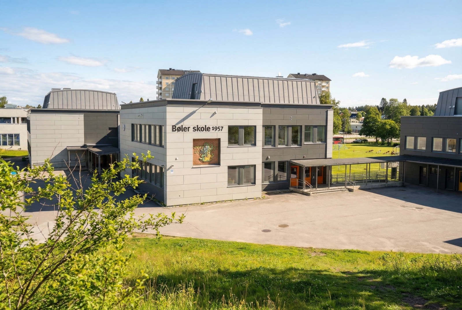 Kort vei til Bøler barne- og ungdomsskole. Galleribilde