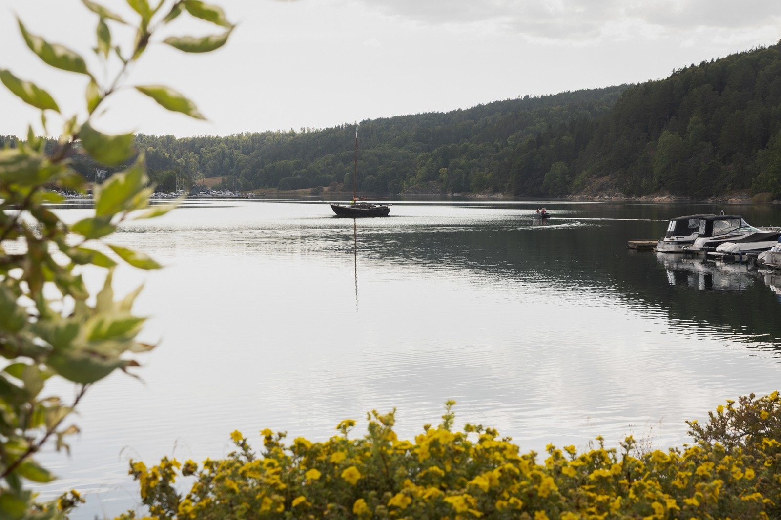 Bunnefjorden byr på fine forhold for rekreasjon og båtliv. Galleribilde