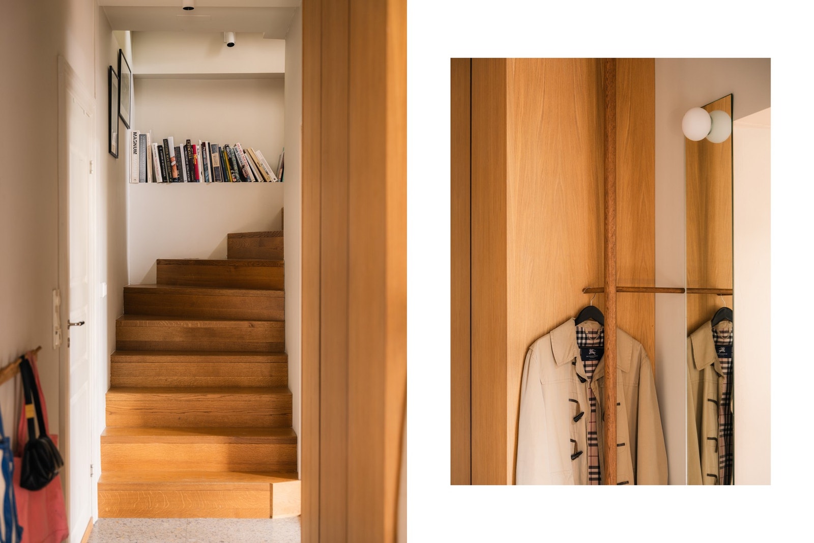 Design: Trappen er et vakkert møbel i enden av entreen. Galleribilde