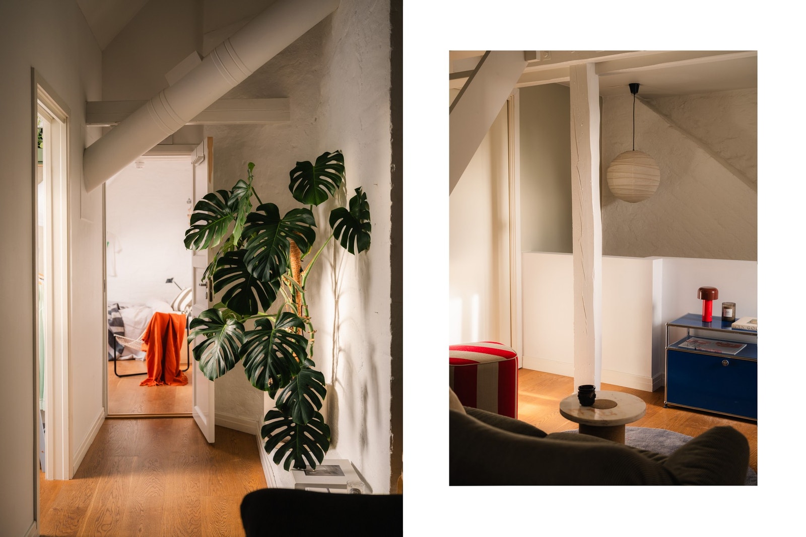 Fra loftstuen er det adkomst til etasjens soverom og bad. Galleribilde