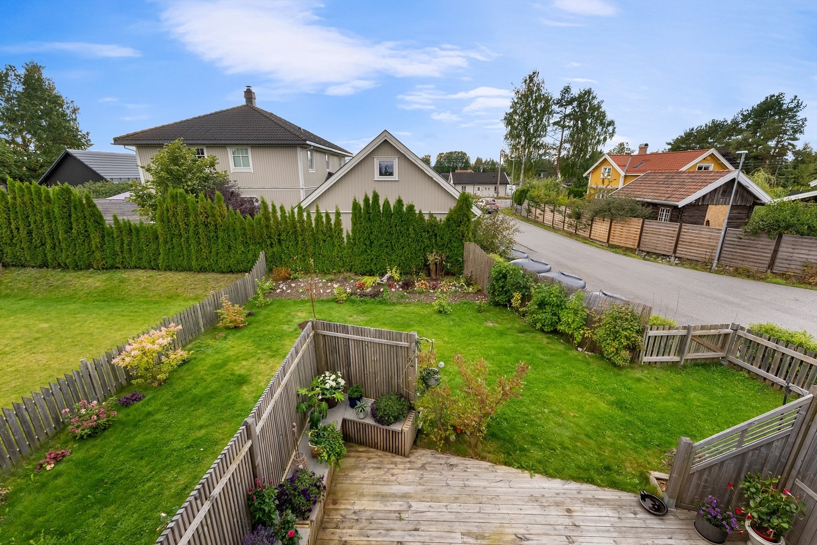 Den flate tomten er på 495 m². Galleribilde