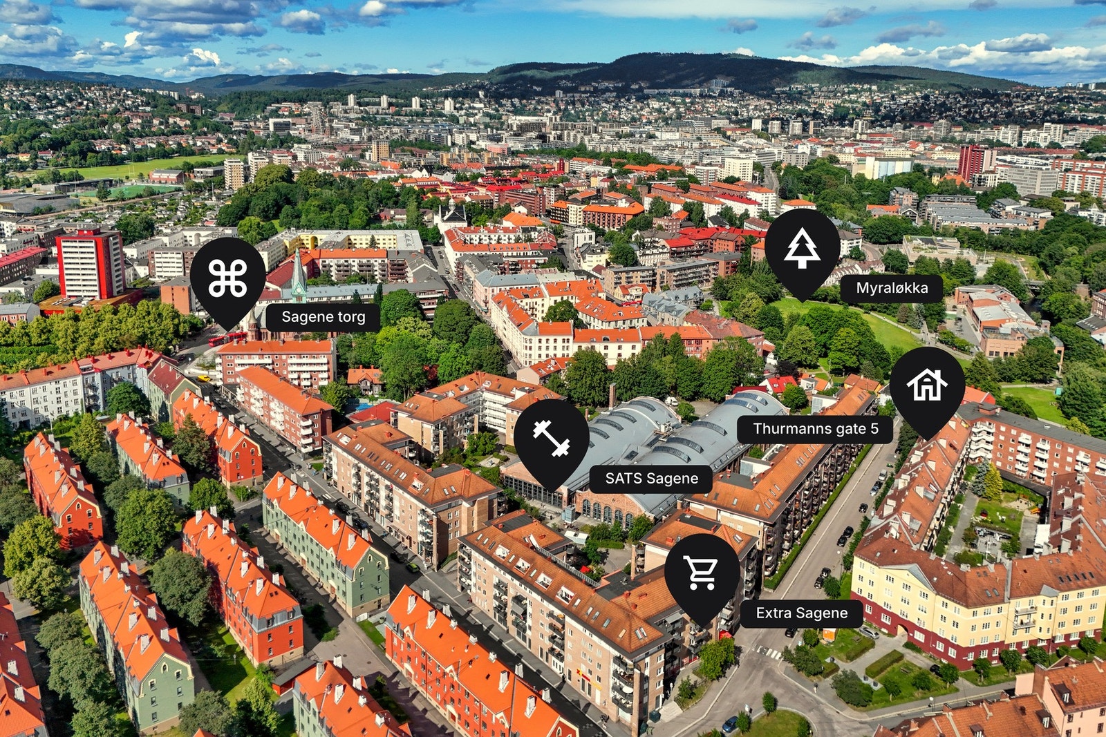 Her bort du tilbaketrukket og stille, men sentralt med kort avstand til både kaféliv, fantastiske turområder og kollektivtrafikk. Galleribilde